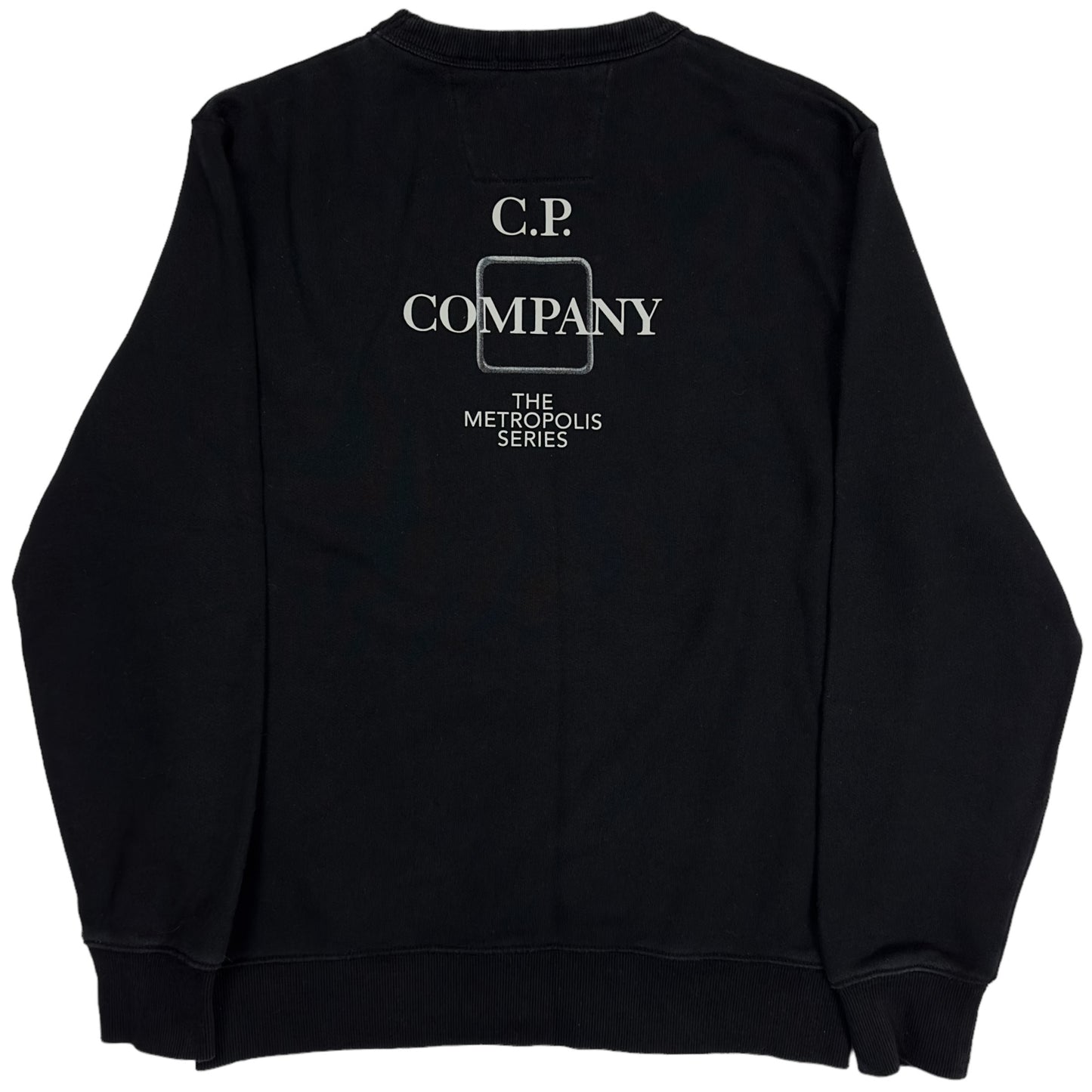 C.P. Company Metropolis Back Print Sweater - Black