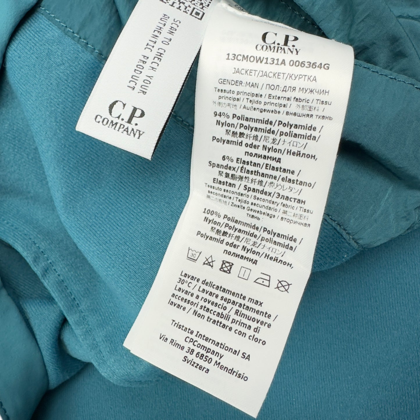 C.P. Company GD Shell Goggle Jacket - Teal