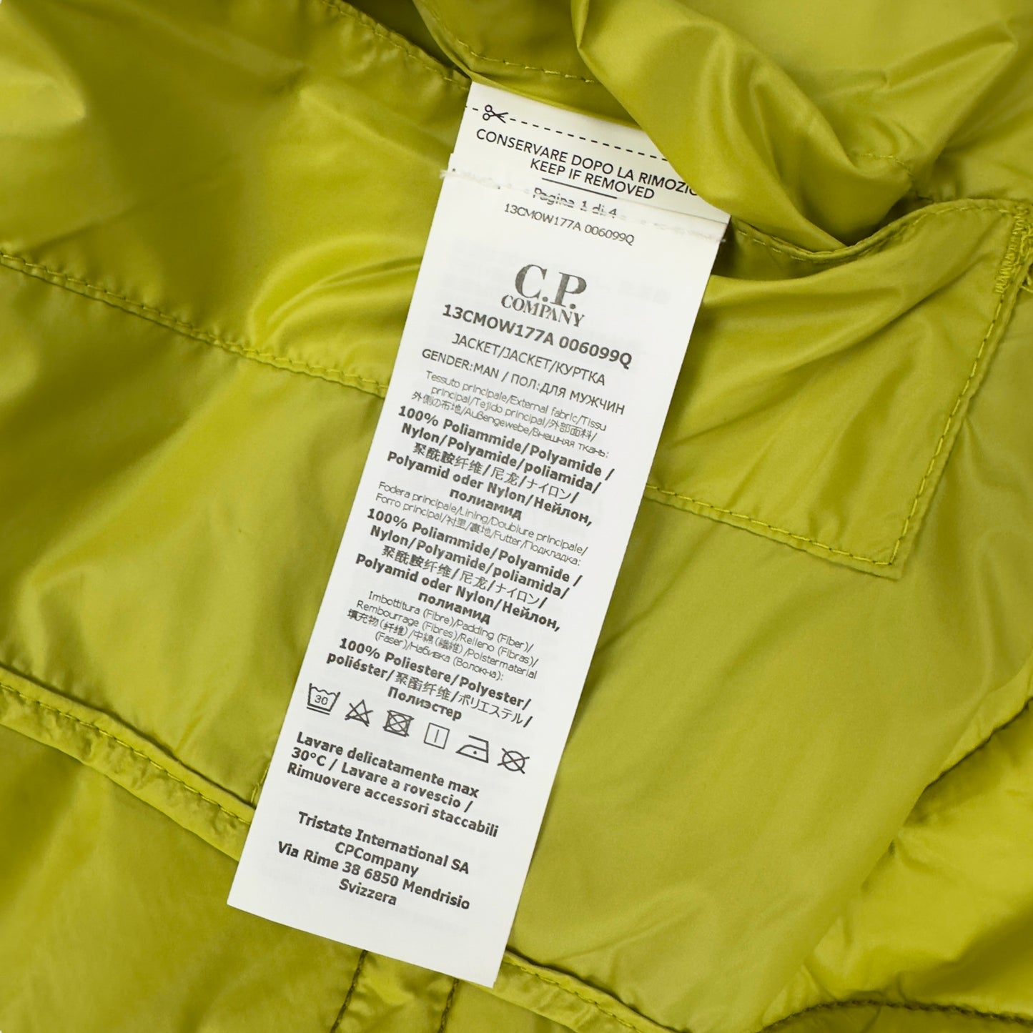 C.P. Company Primaloft Outline Jacket