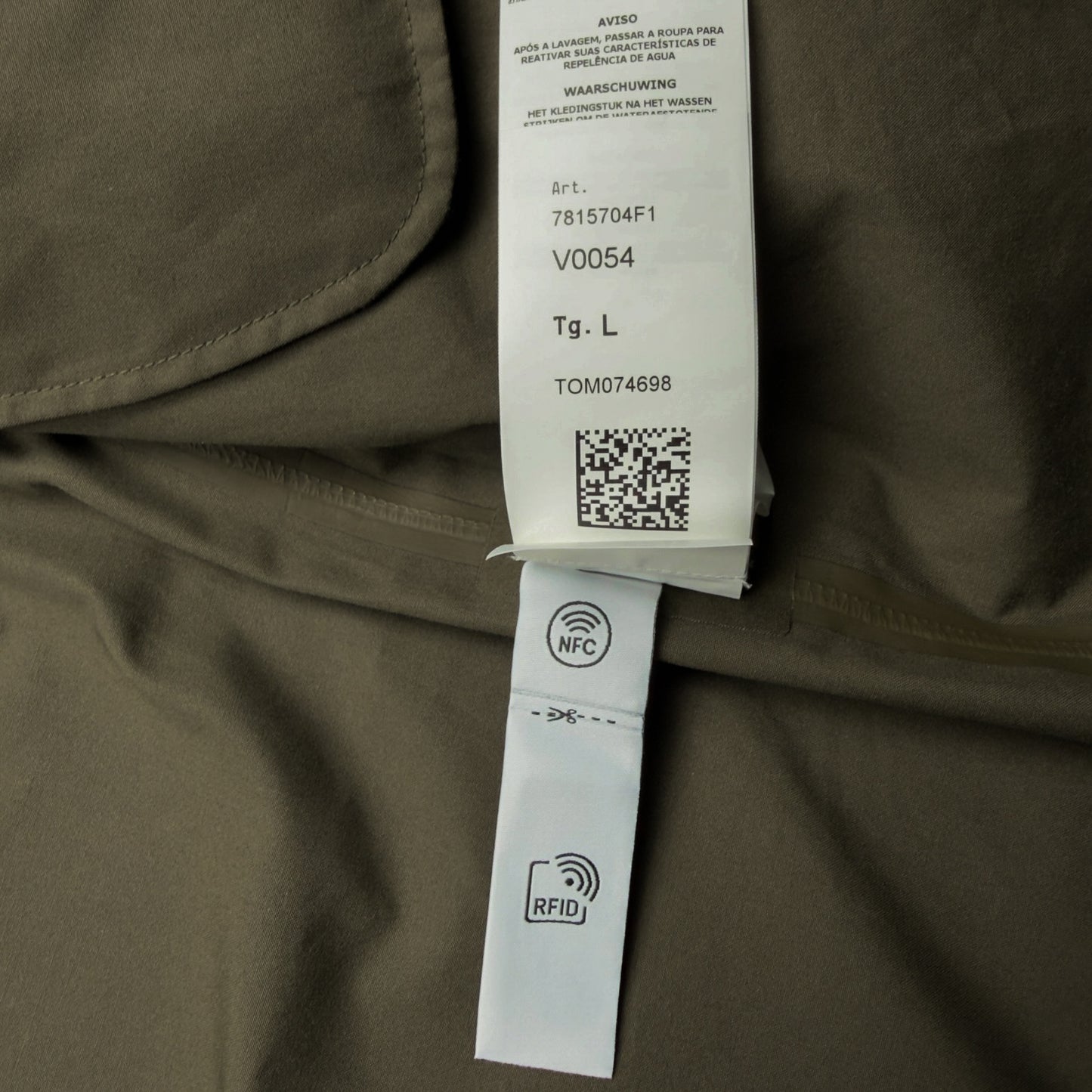 S/S 23 Stone Island O-Ventile Ghost Fishtail Parka Jacket - Khaki