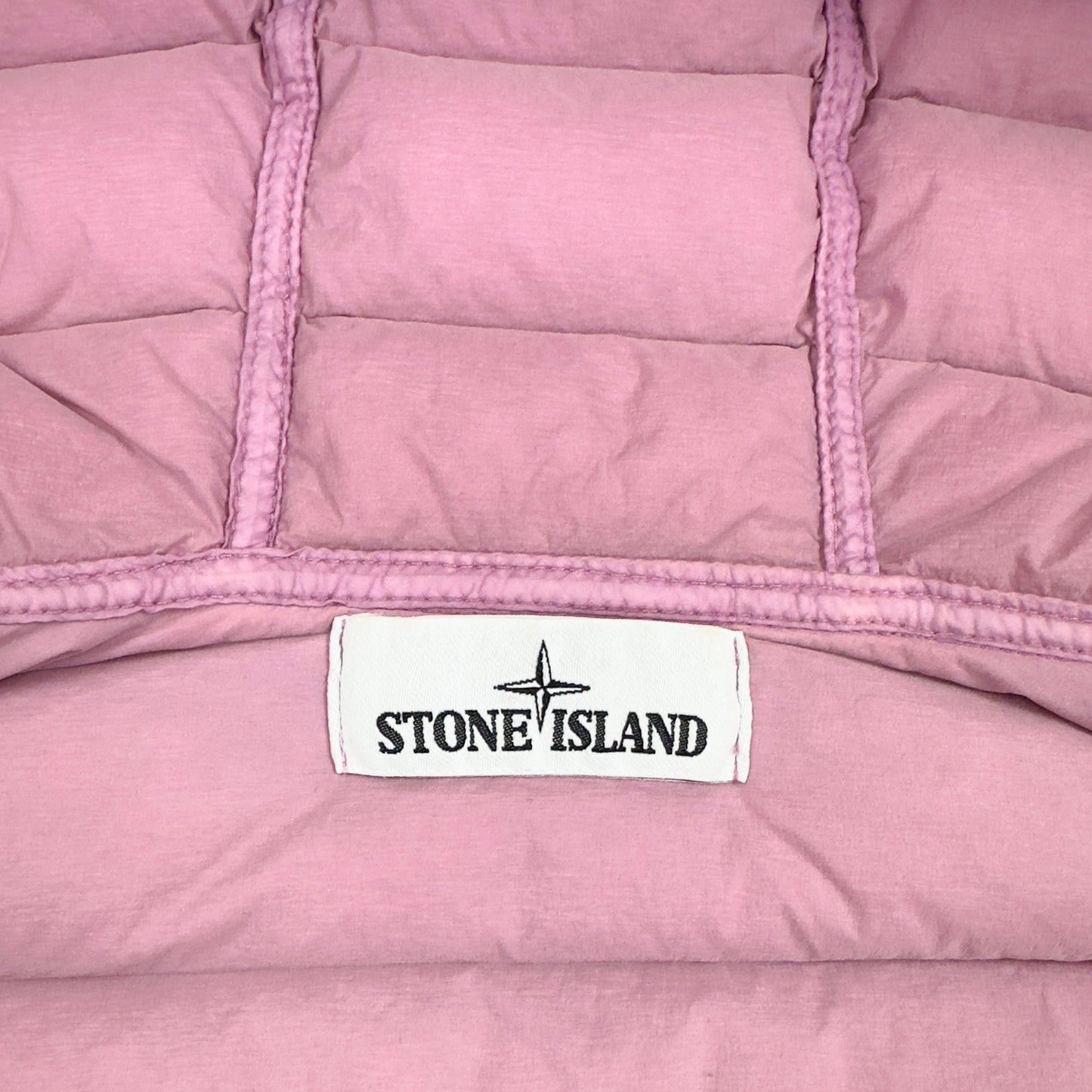 S/S 20 Stone Island Pink Loom Woven Down Chambers Jacket