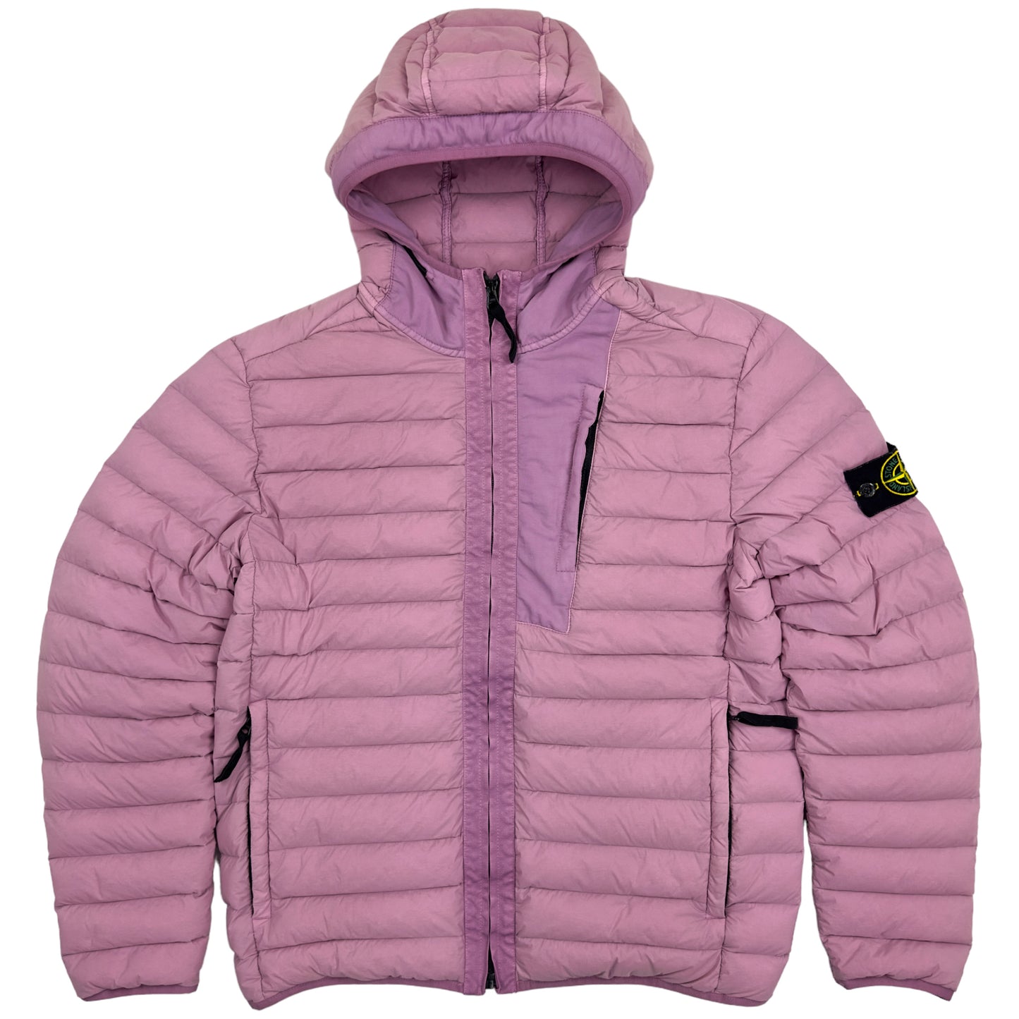 S/S 20 Stone Island Pink Loom Woven Down Chambers Jacket