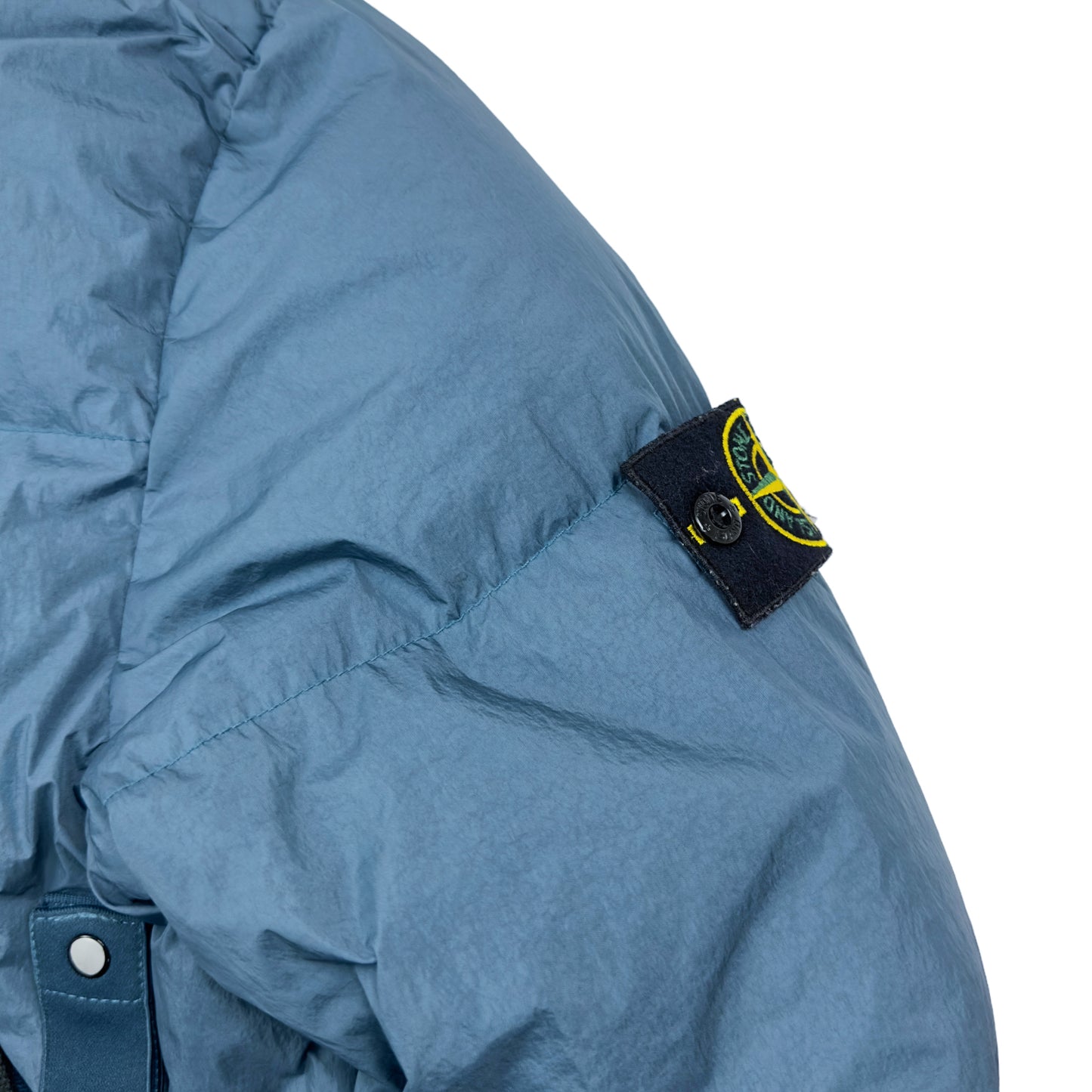 A/W 21 Stone Island Garment Dyed Crinkle Reps Hooded Down Jacket