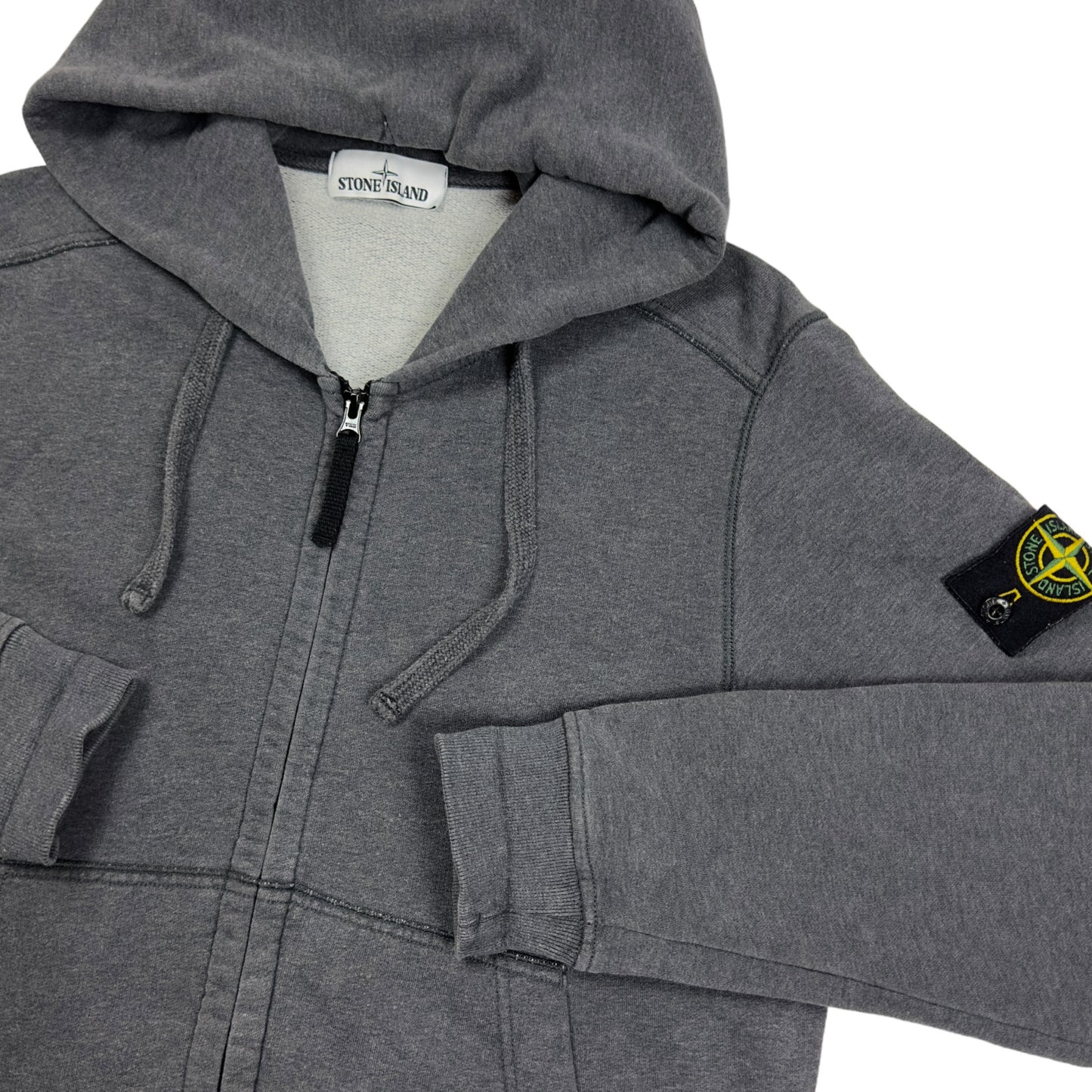 A/W 18 Stone Island Full Zip Hoodie - Dark Grey