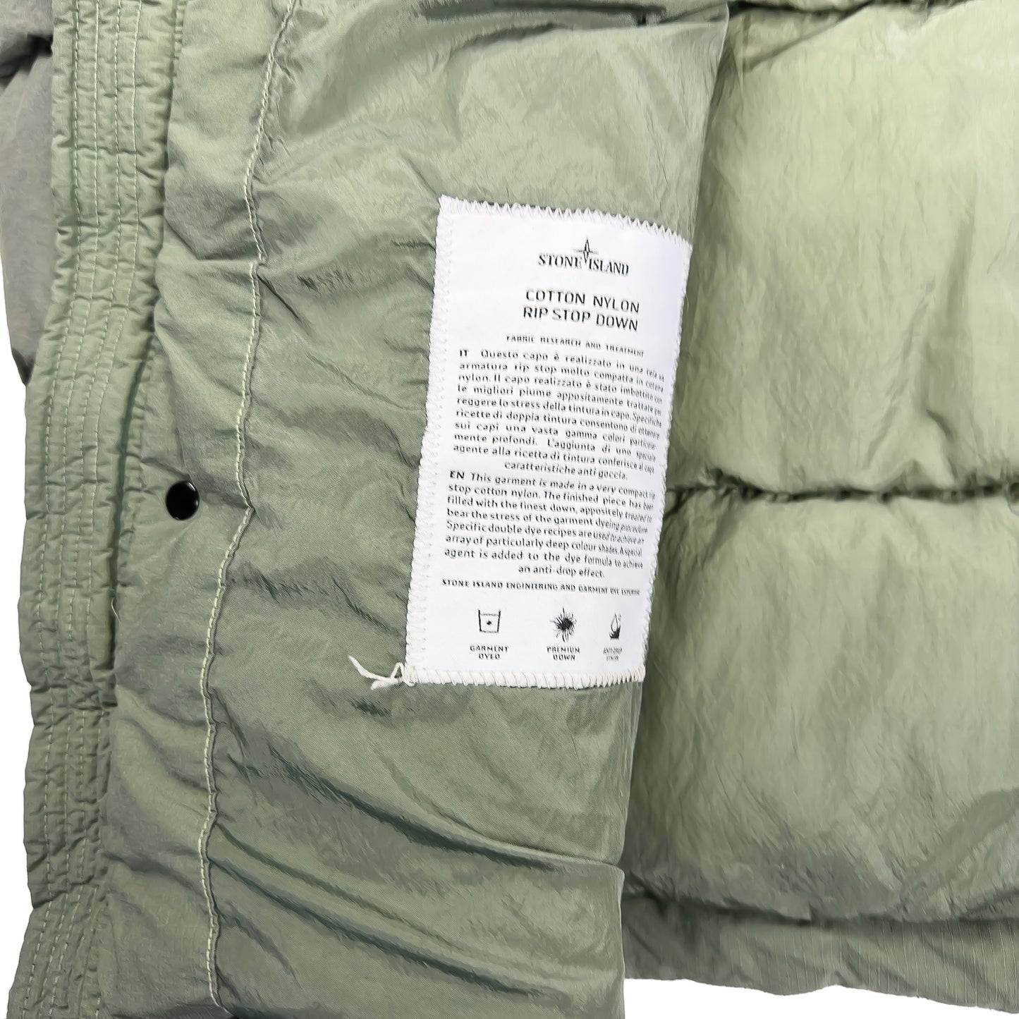 A/W 13 Stone Island Cotton Nylon Rip Stop Down Jacket