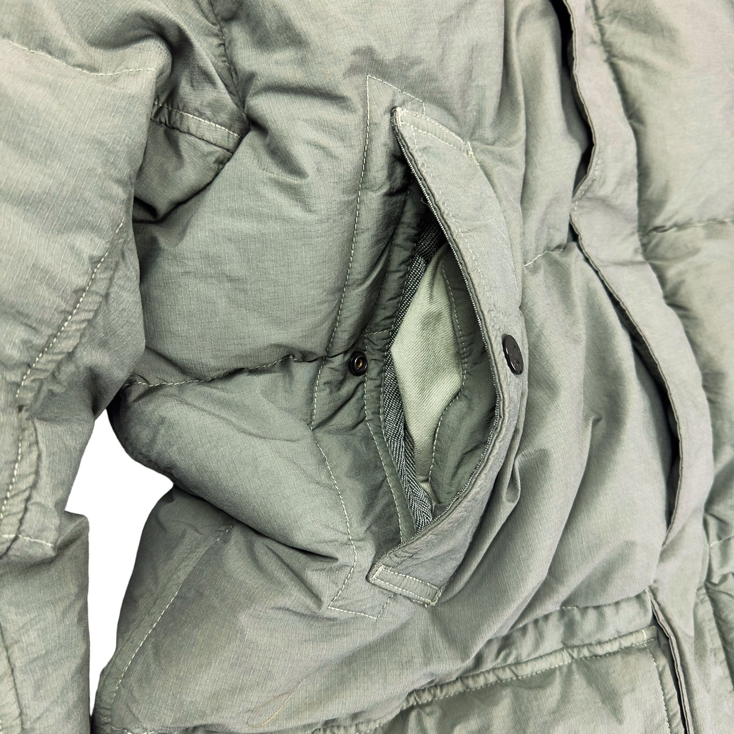 A/W 13 Stone Island Cotton Nylon Rip Stop Down Jacket