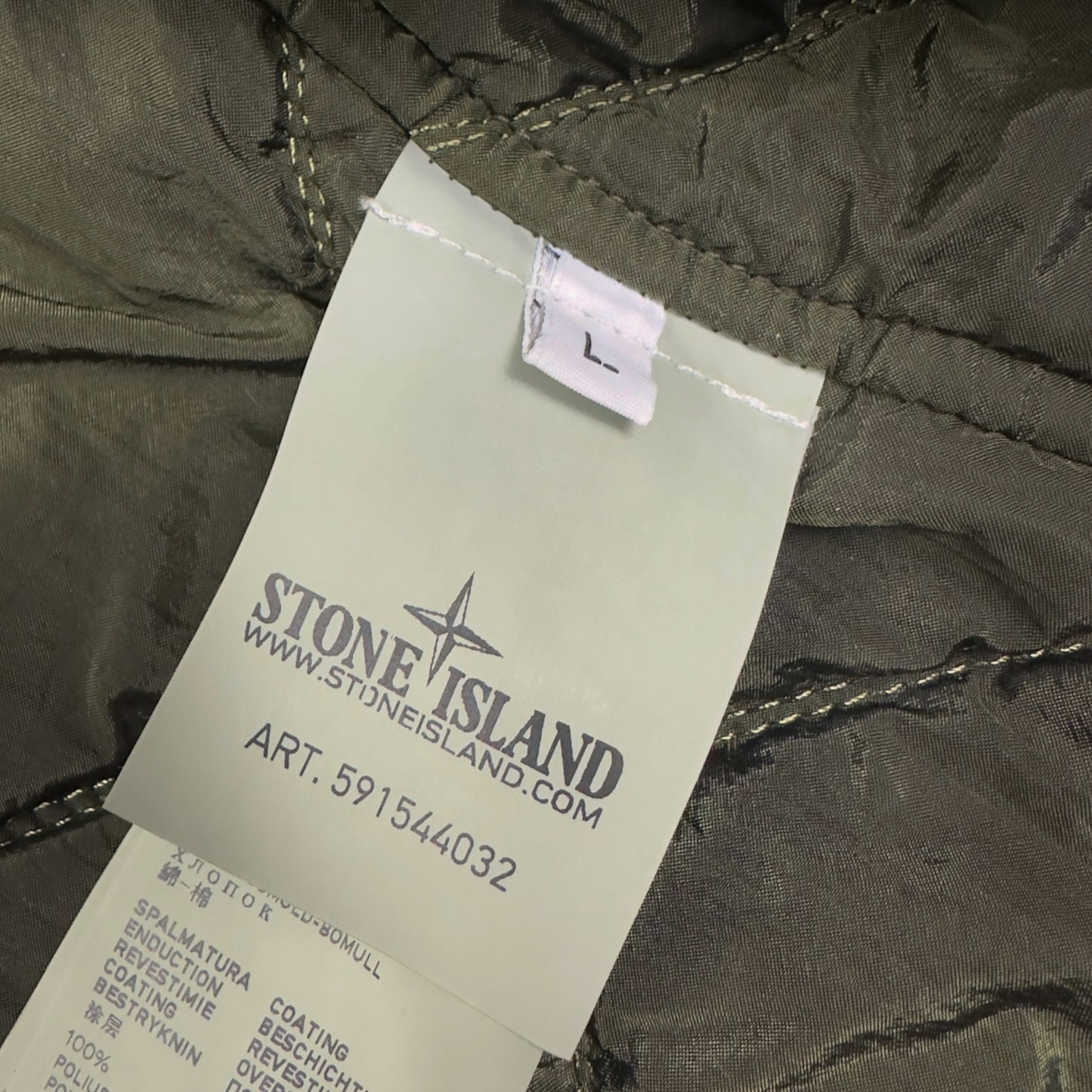 A/W 13 Stone Island Ghost Panno Tinto Capo Piu Mussola Gommata Jacket