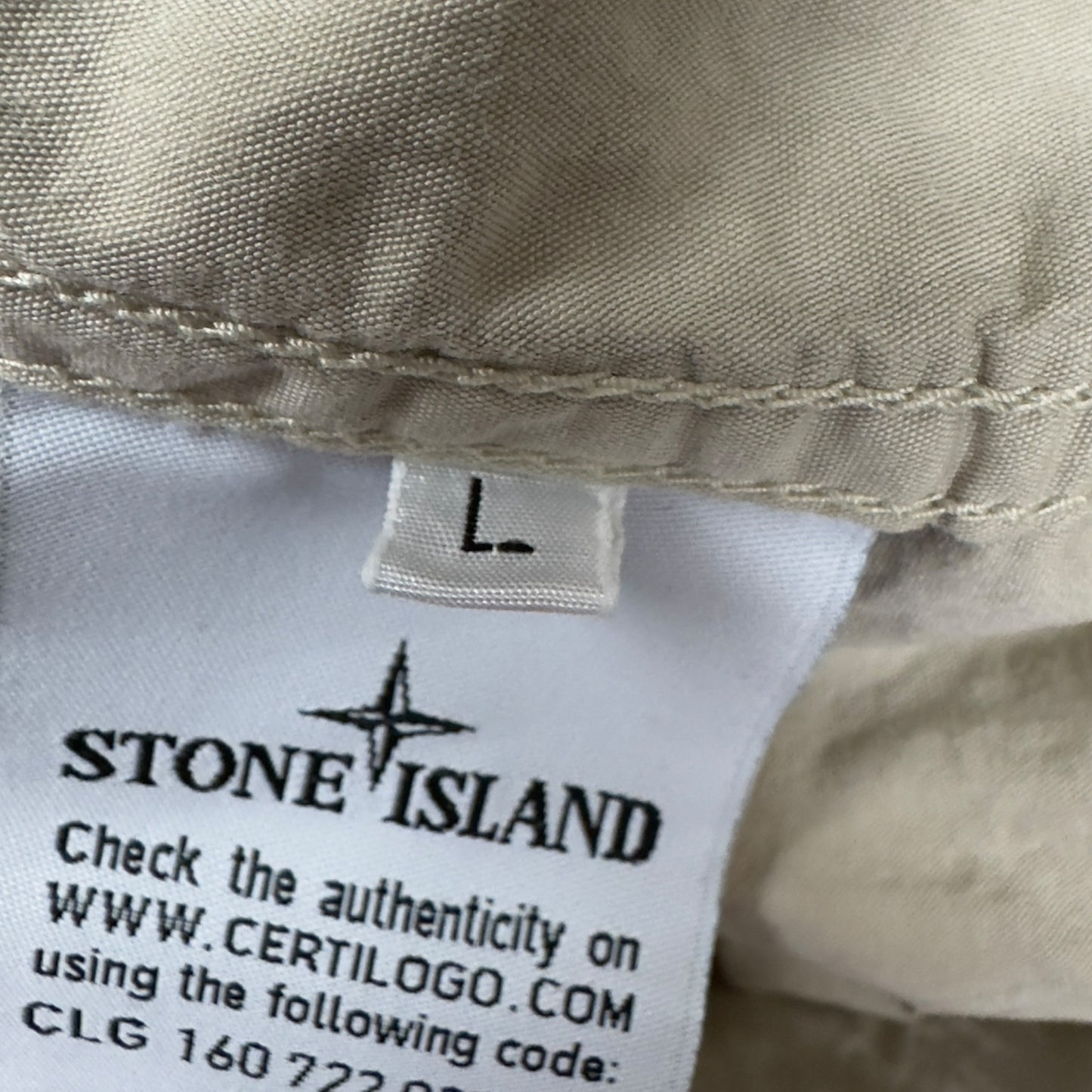 S/S 19 Stone Island Resin Cotton Smock