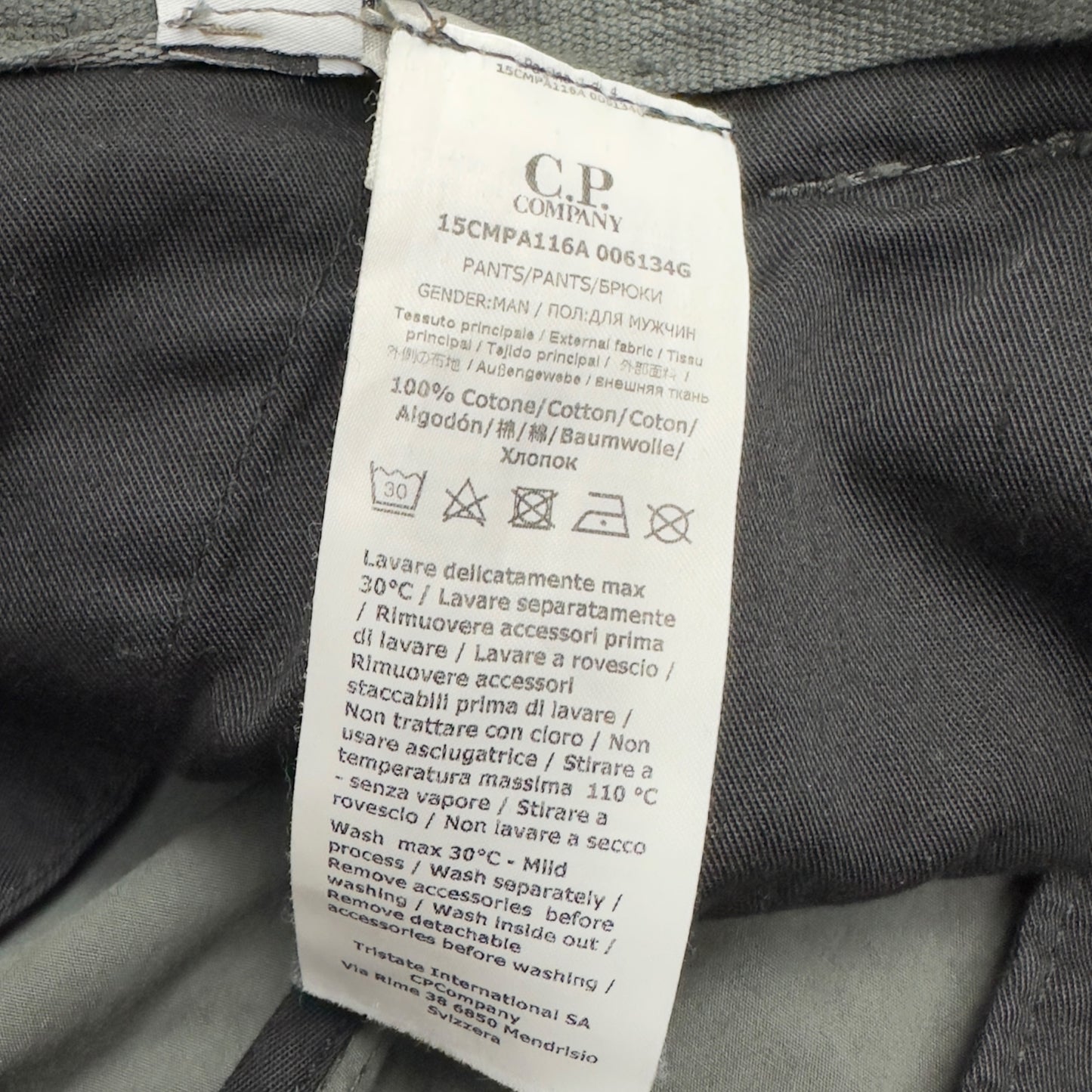 C.P. Company Loose Fit Cargo Trousers