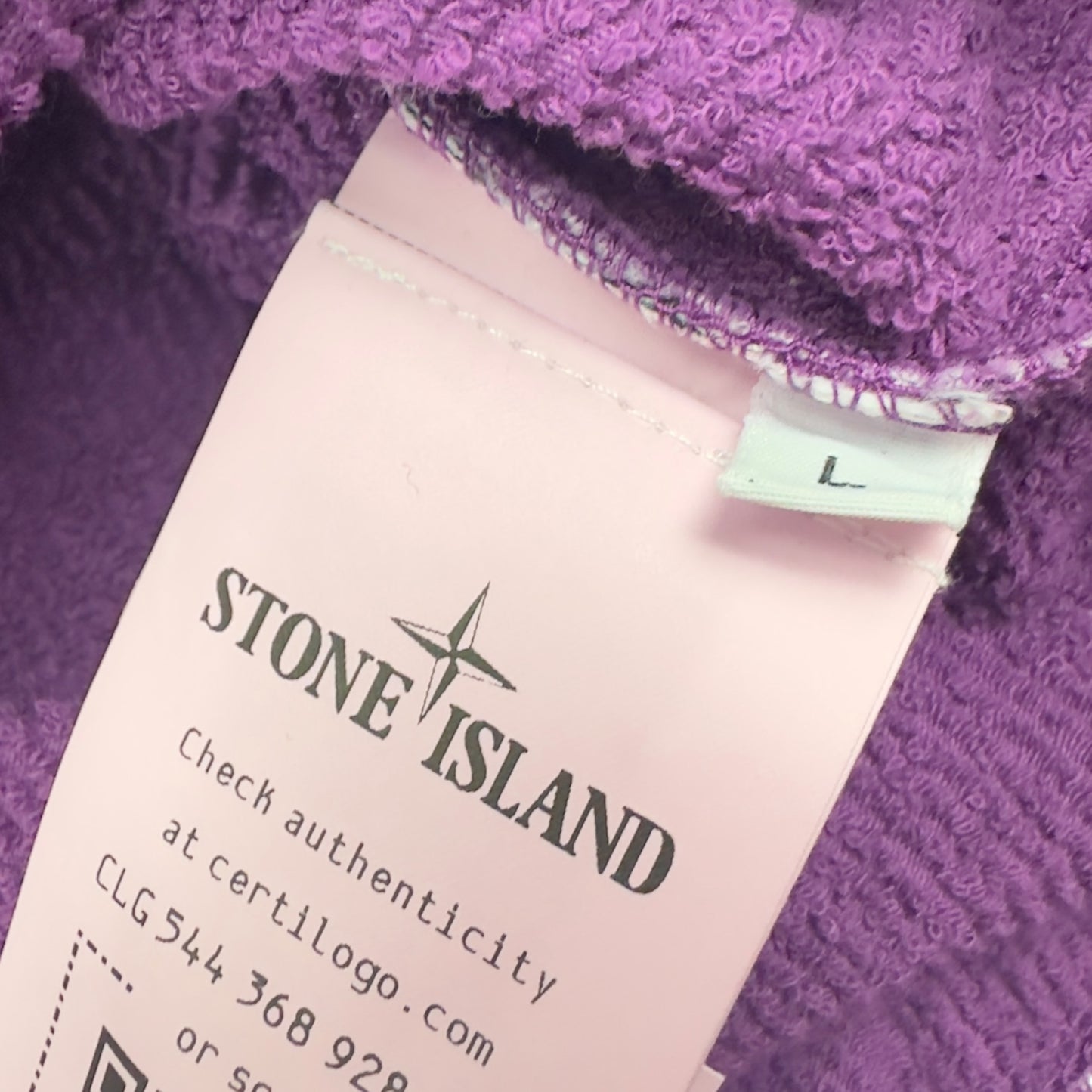 S/S 23 Stone Island Marina Reflective Spell out Sweater