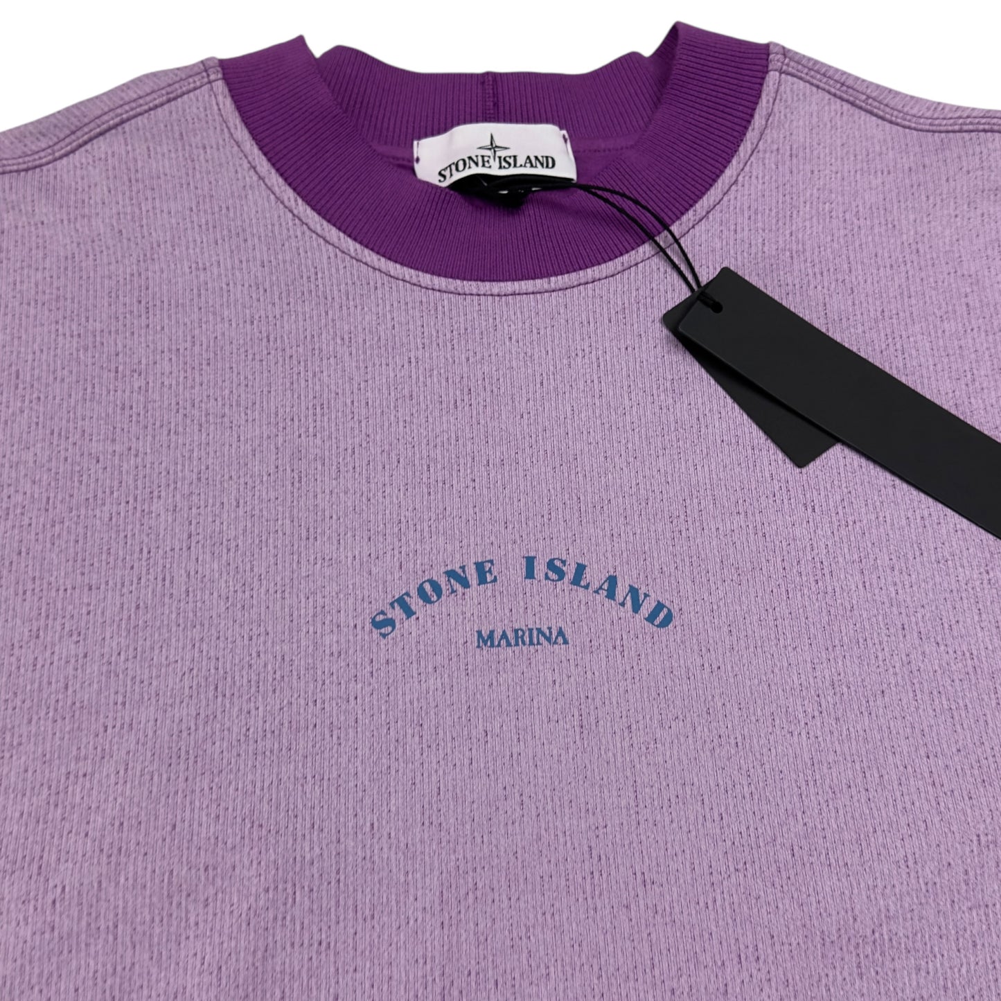 S/S 23 Stone Island Marina Reflective Spell out Sweater