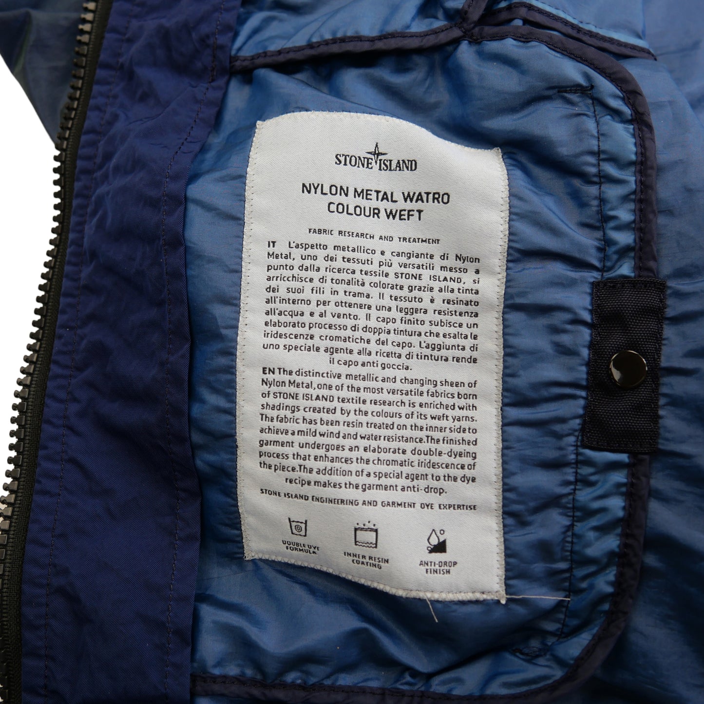 S/S 17 Stone Island Nylon Metal Watro Colour Weft