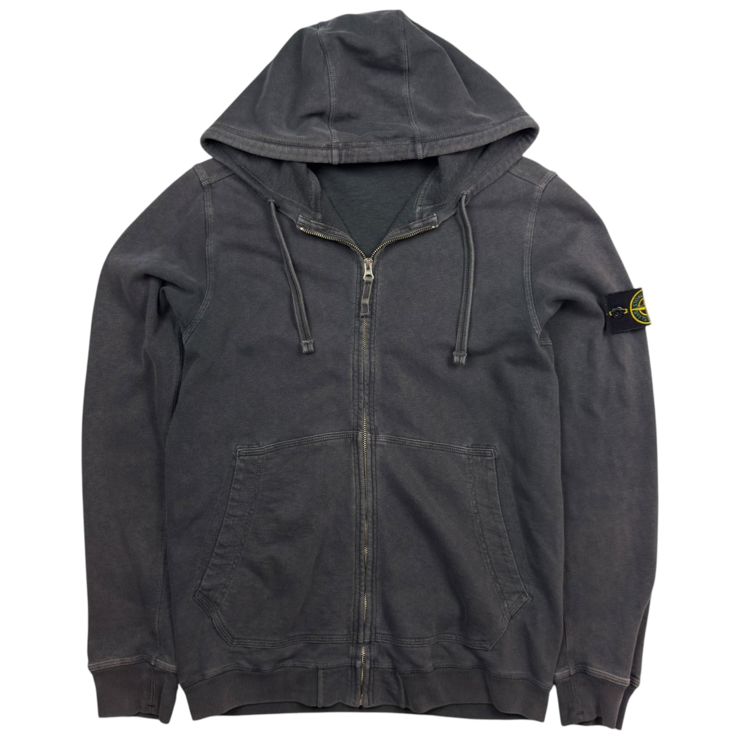 S/S 18 Stone Island Full Zip Hoodie - Dark Grey