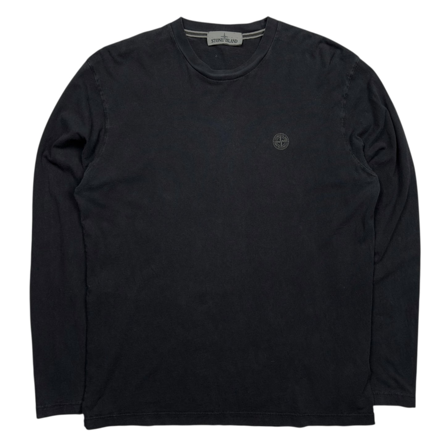 A/W 16 Stone Island Check Grid Print Long Sleeve T-Shirt