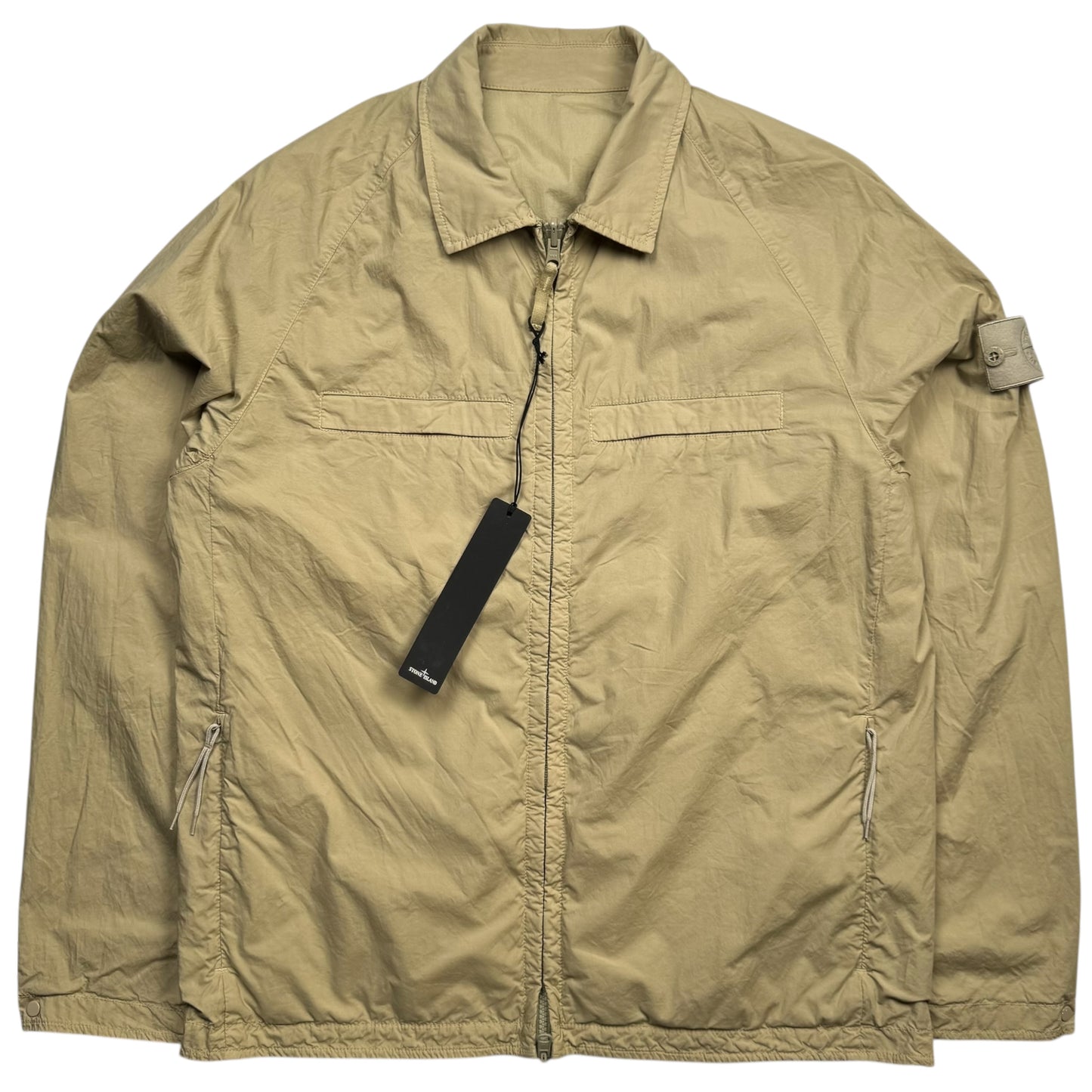 S/S 21 Stone Island Reversible Stretch Cotton Tela / Resin Treated Nylon Ghost Overshirt
