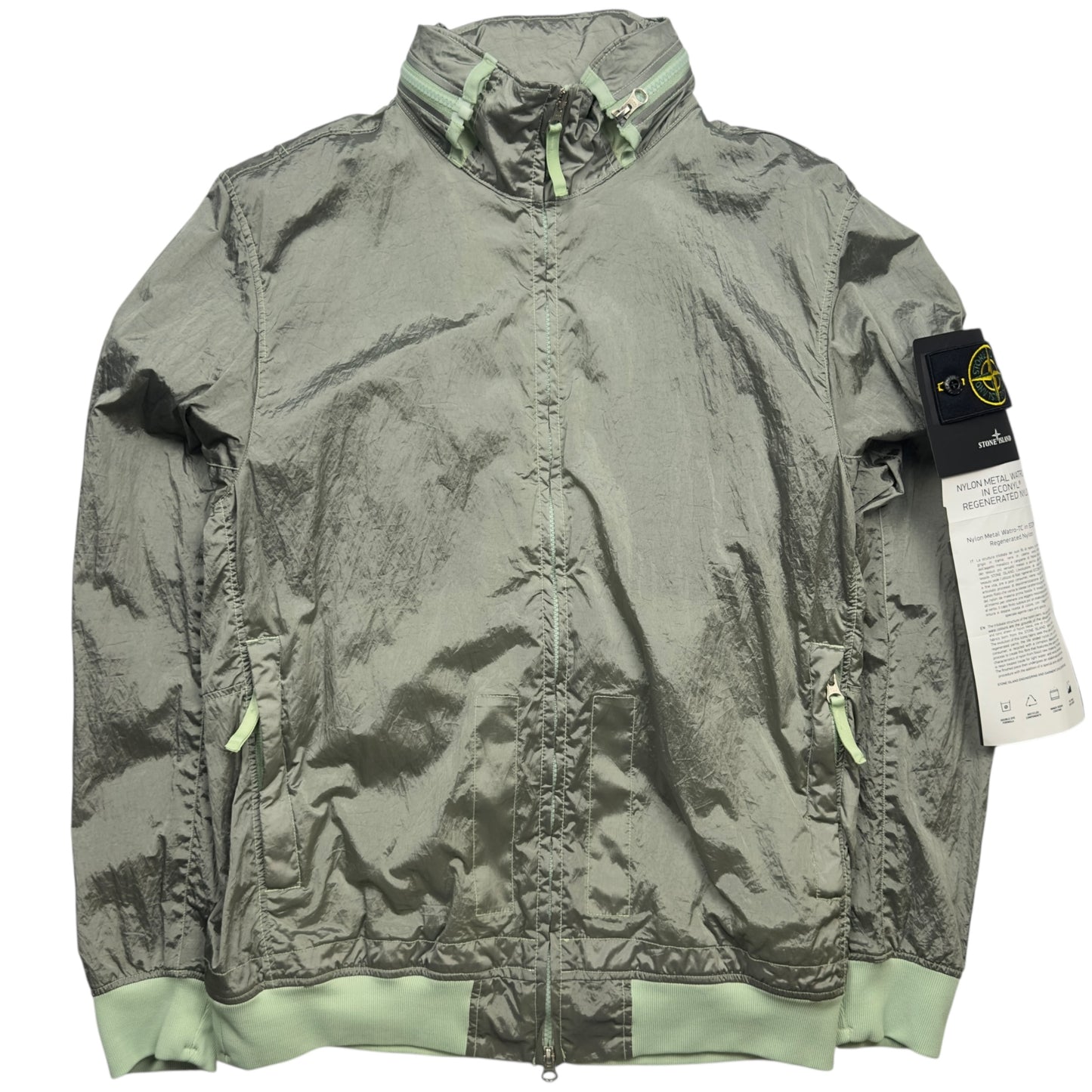 S/S 23 Stone Island Nylon Metal Watro ECONYL Jacket - Green