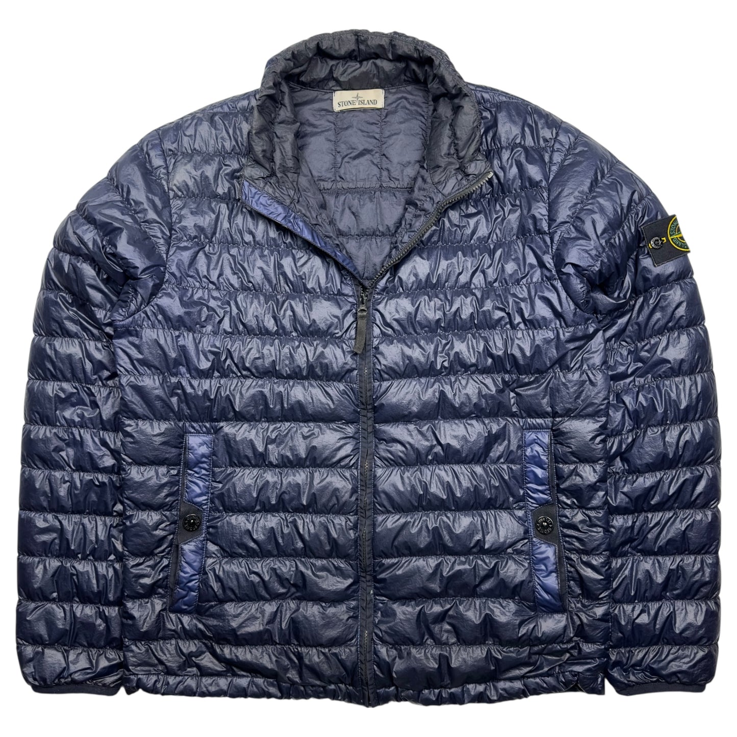 S/S 16 Stone Island Down_26 GR X SQM_N Down Puffer Jacket - Navy