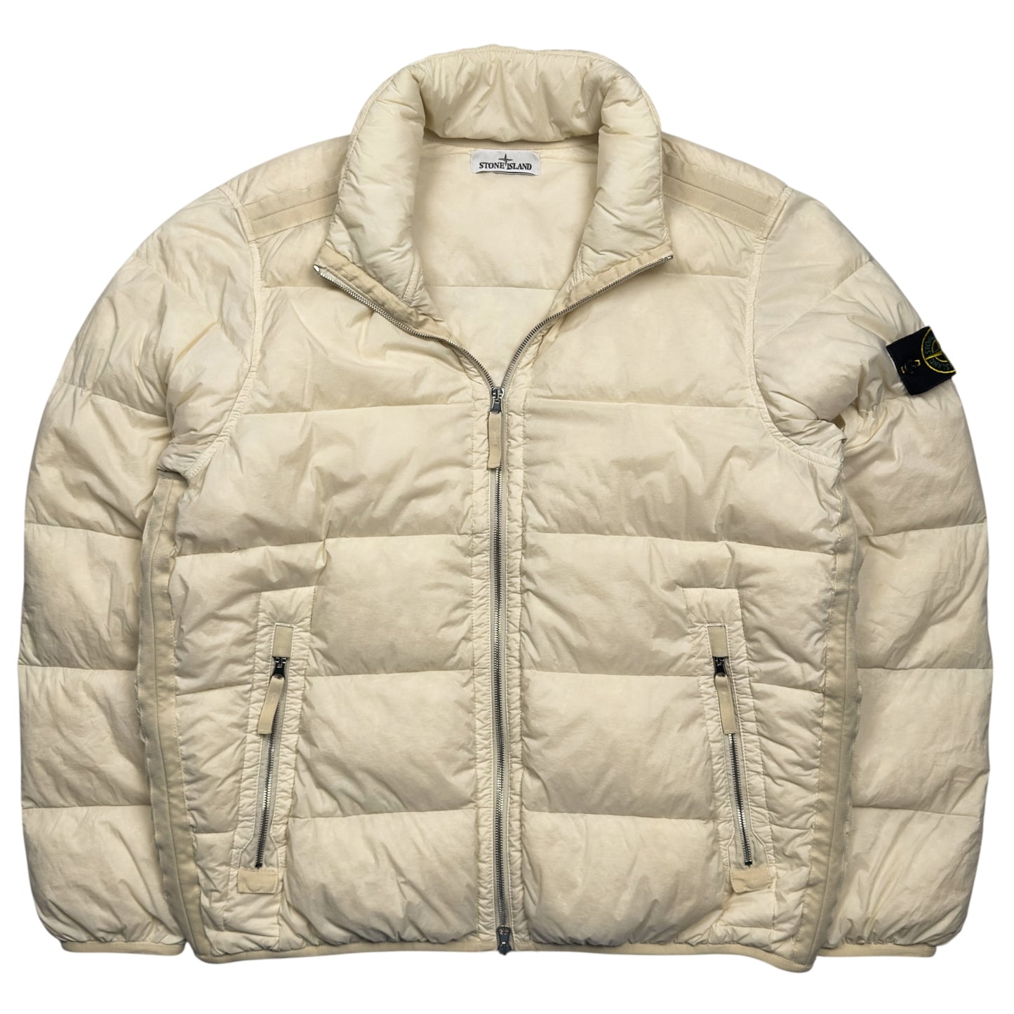 A/W 23 Stone Island Seamless Tunnel Nylon Down TC Puffer Jacket - Cream