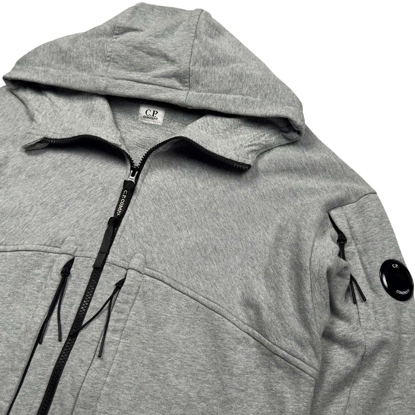 C.P. Company Full Zip Hoodie - Grey
