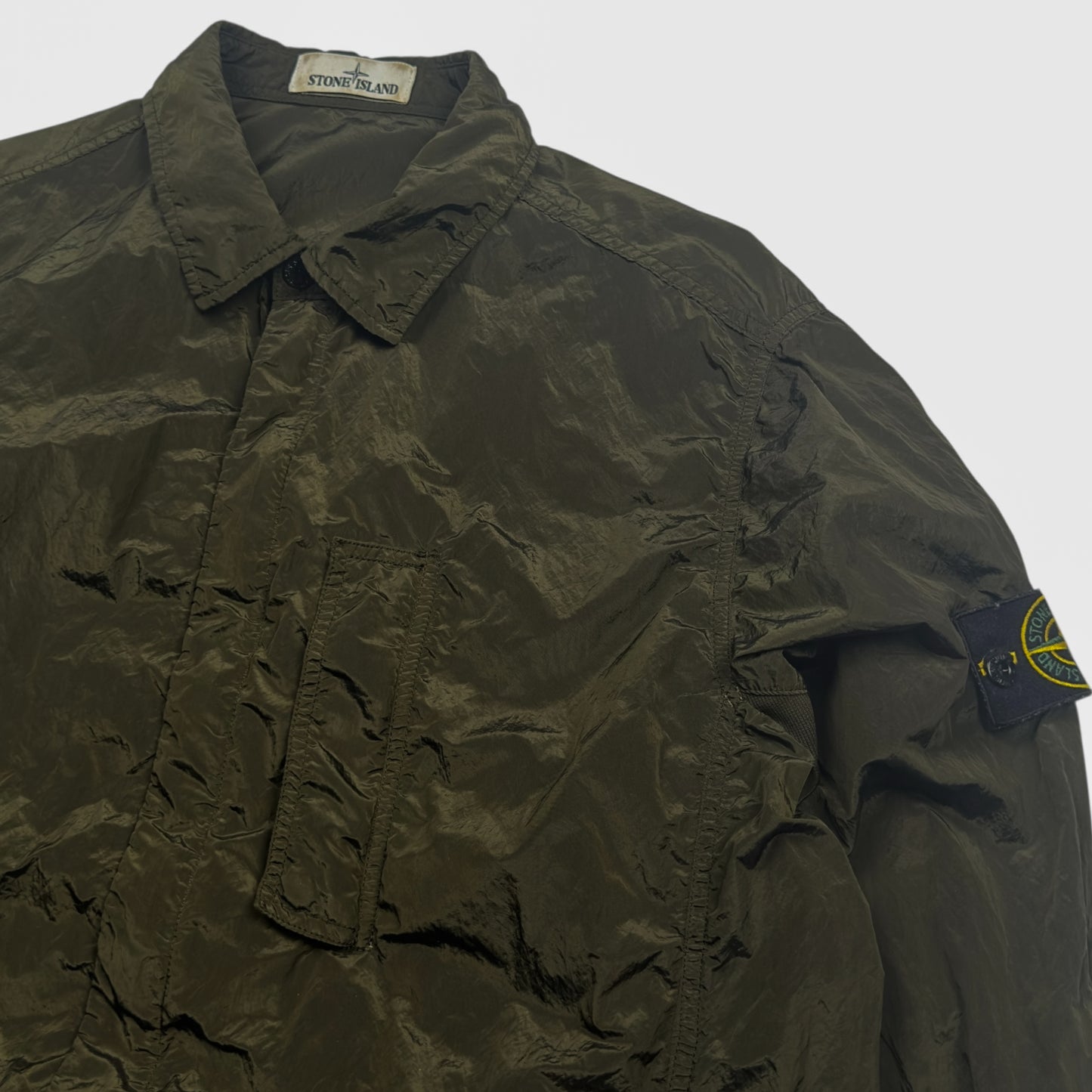 S/S 18 Stone Island Nylon Metal Overshirt - Dark Green