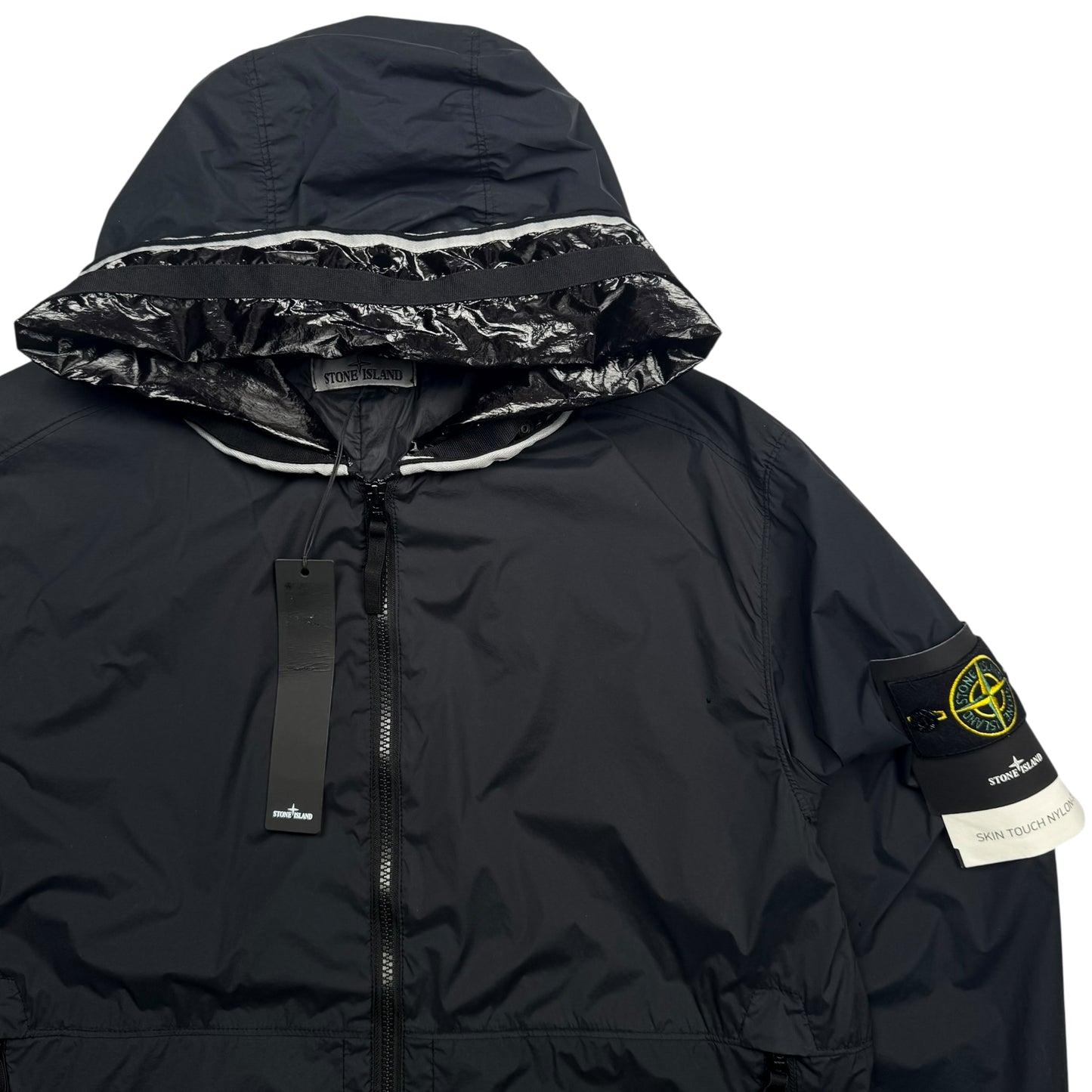 S/S 22 Stone Island Skin Touch Nylon-TC - Black