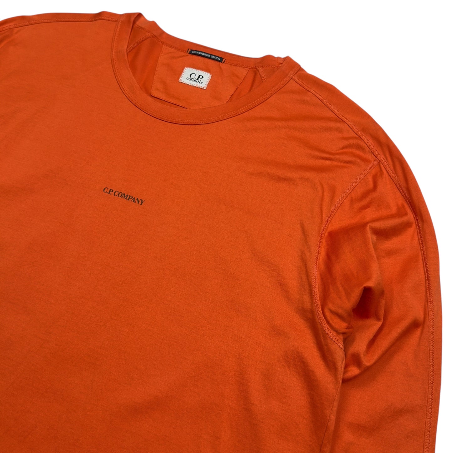C.P. Company Chest Logo Long Sleeve T-Shirt - Orange