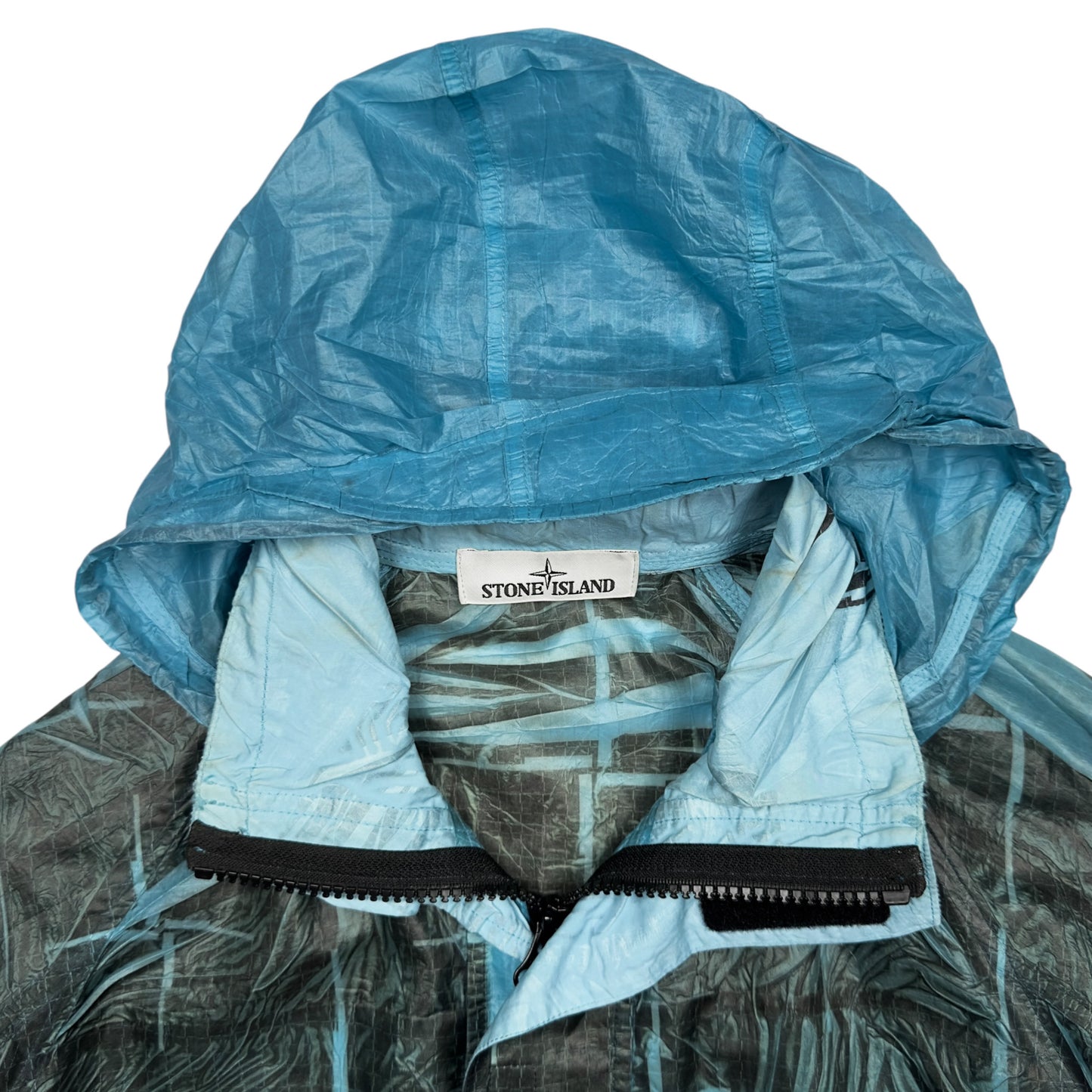 S/S 17 Stone Island Paper Poly SI House Check Grid Jacket