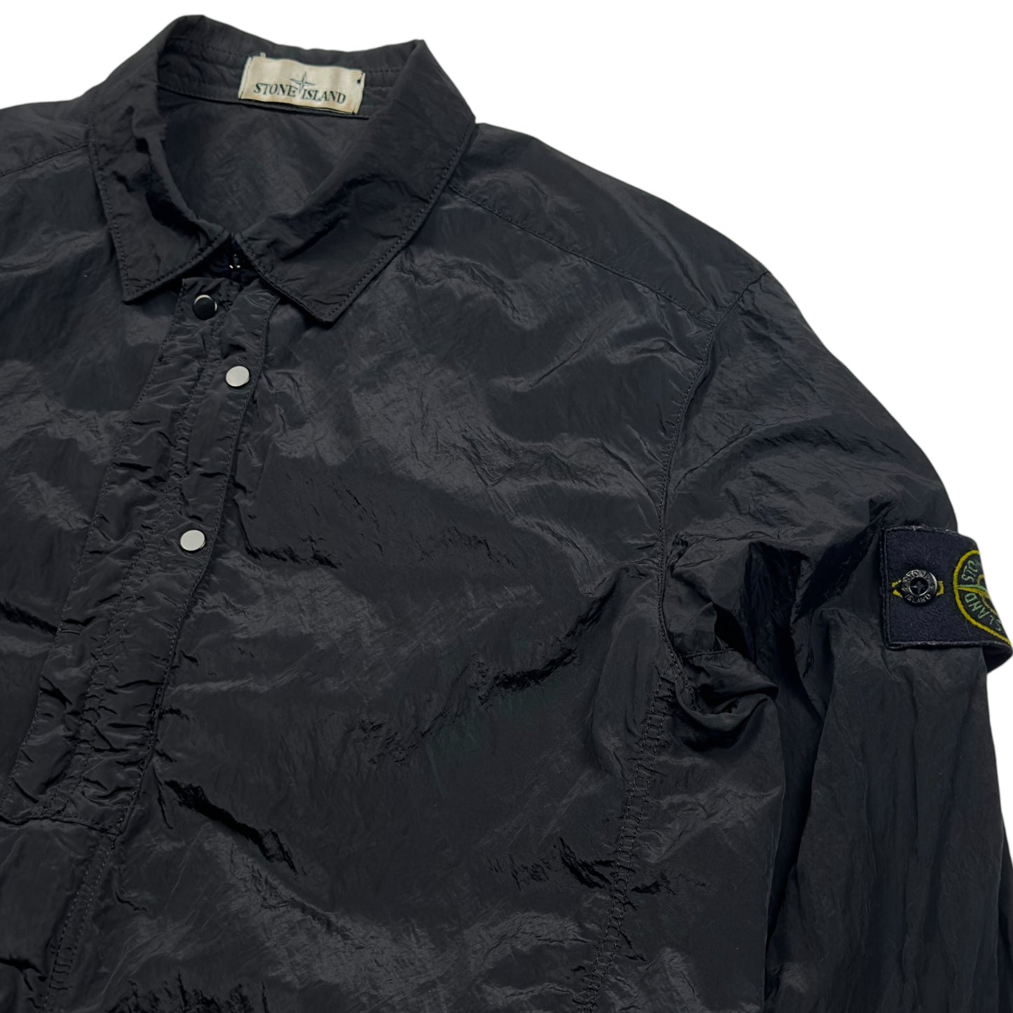 S/S 16 Stone Island Nylon Metal Overshirt - Black