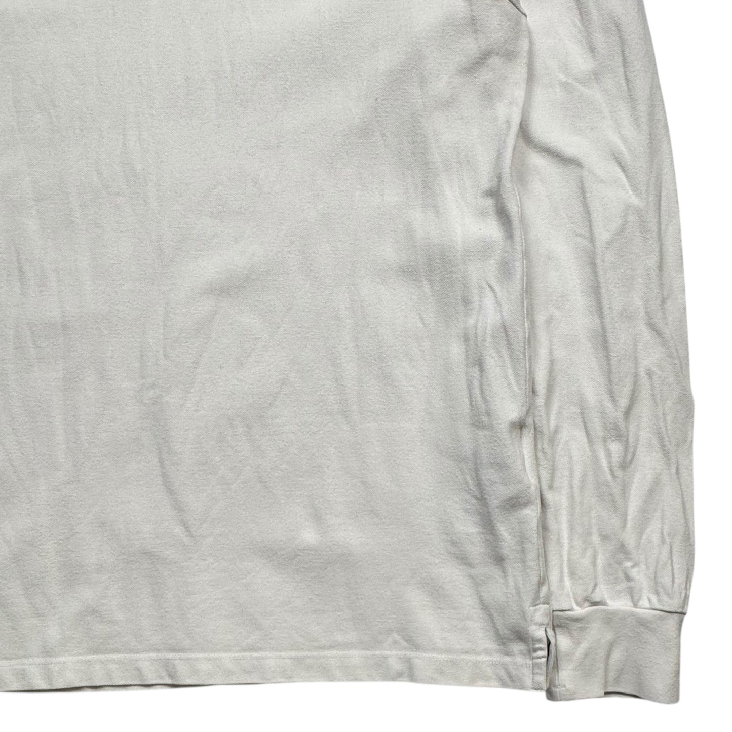 A/W 14 Stone Island Long Sleeve Polo Shirt - White