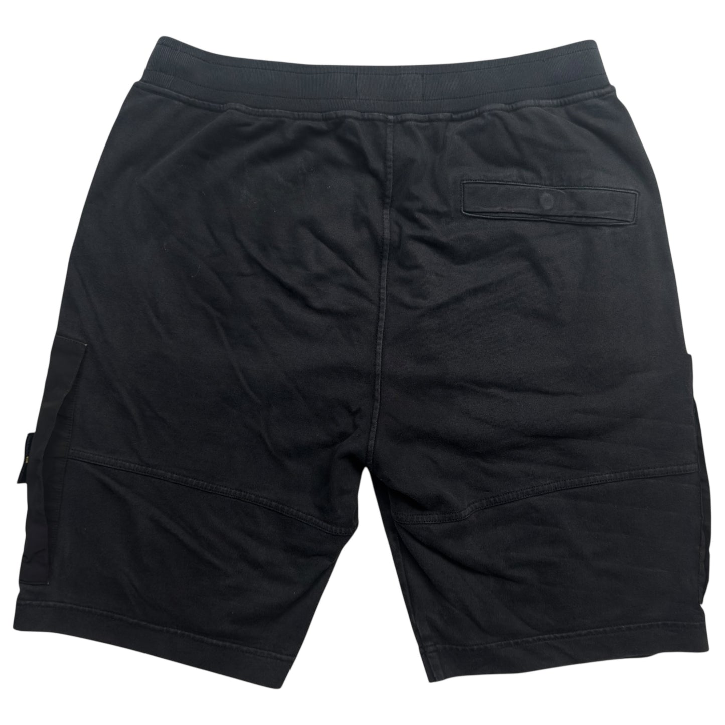 S/S 20 Stone Island Cotton Jersey Cargo Shorts - Black