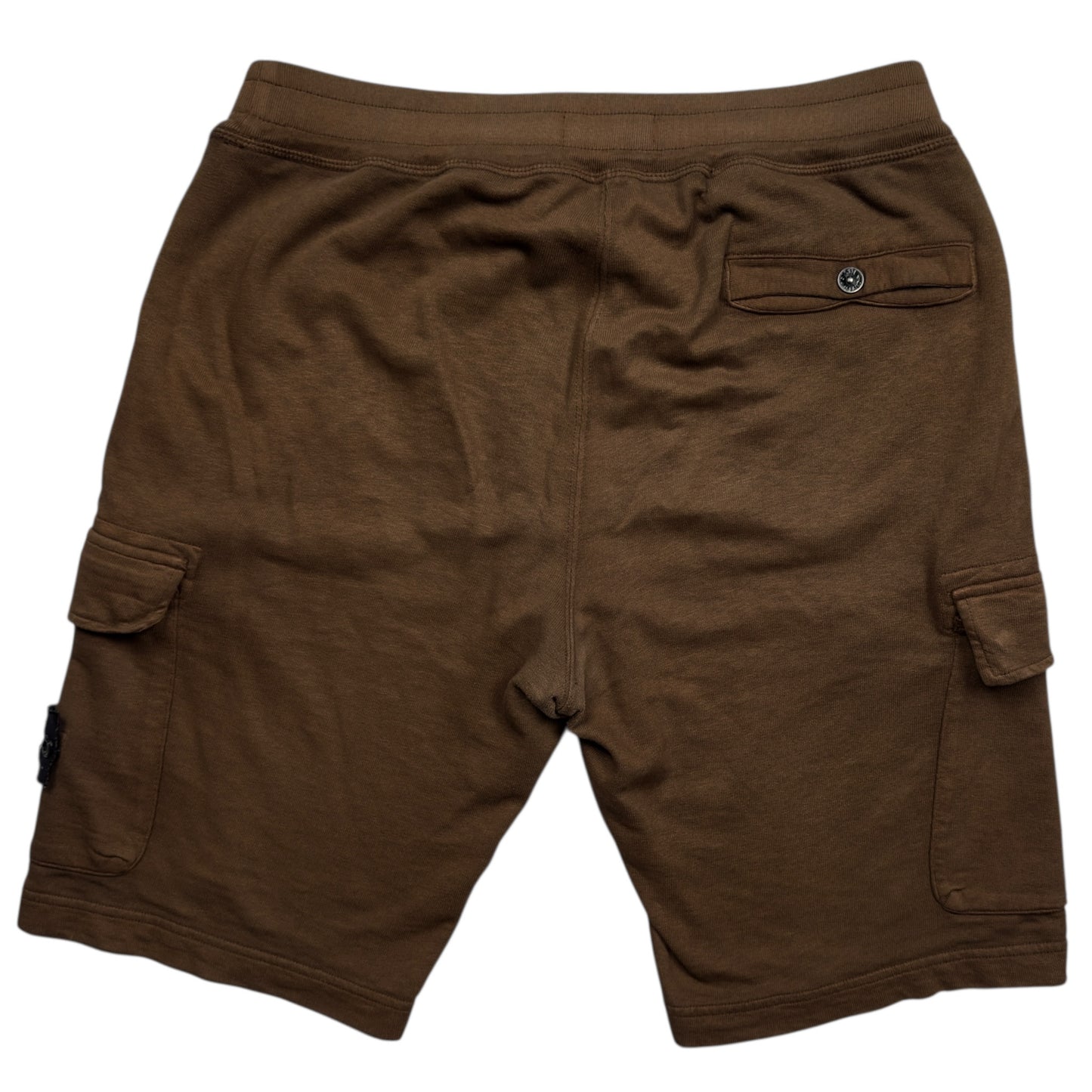 S/S 18 Stone Island Cotton Jersey Cargo Shorts - Brown