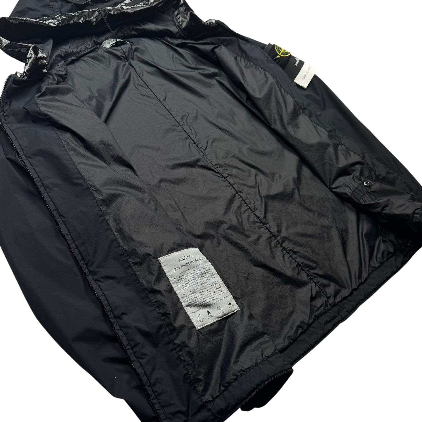 S/S 22 Stone Island Skin Touch Nylon-TC - Black