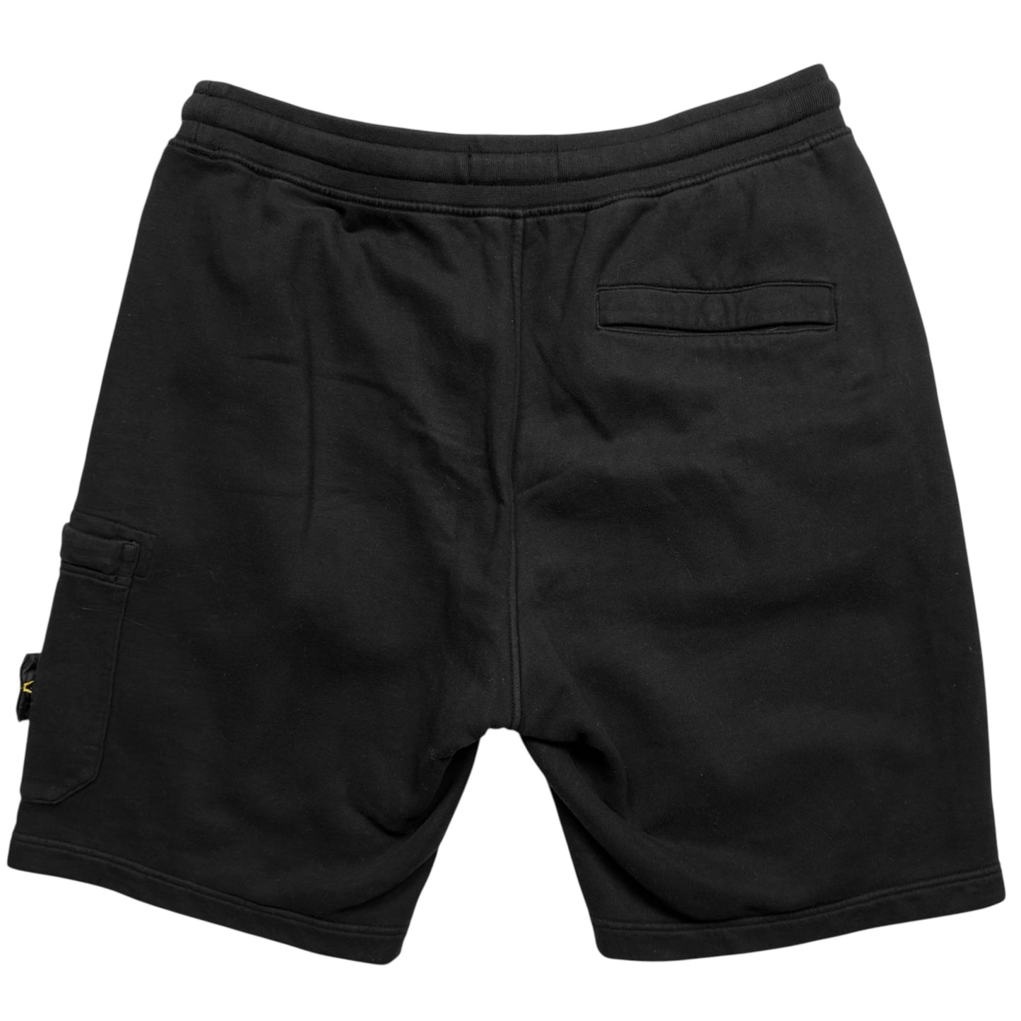 A/W 20 Stone Island Cotton Jersey Cargo Shorts - Black