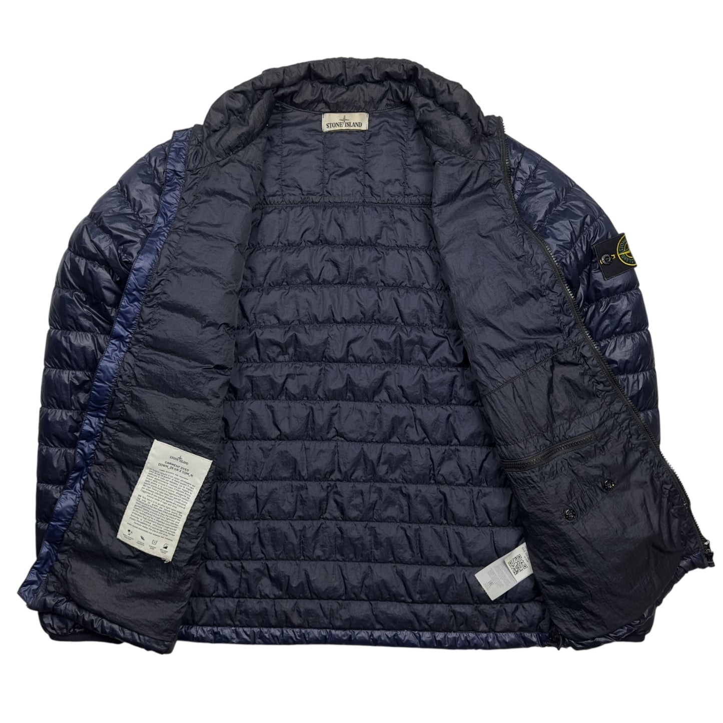 S/S 16 Stone Island Down_26 GR X SQM_N Down Puffer Jacket - Navy