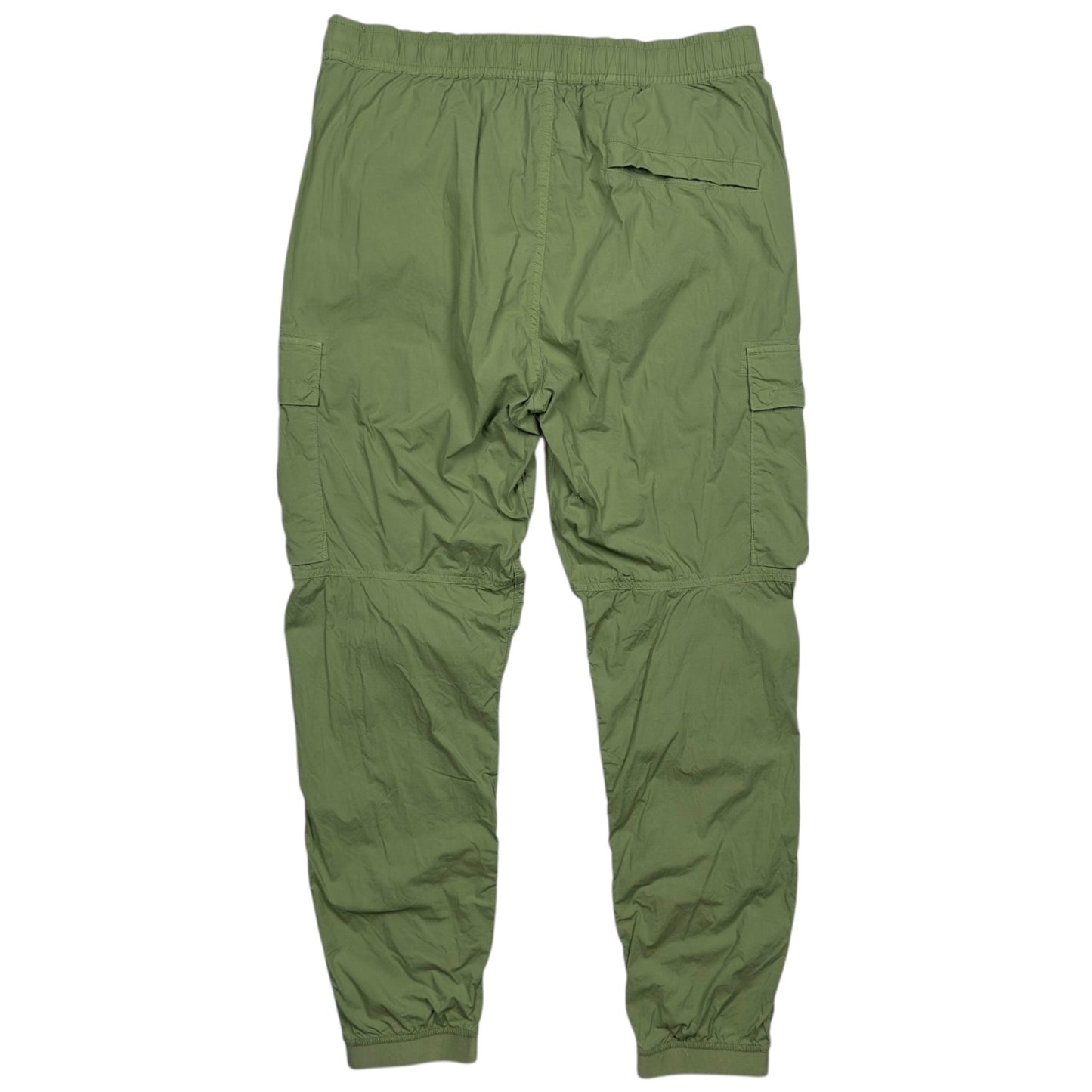 Stone Island Stretch Cotton Cuffed Cargo Trousers - Green