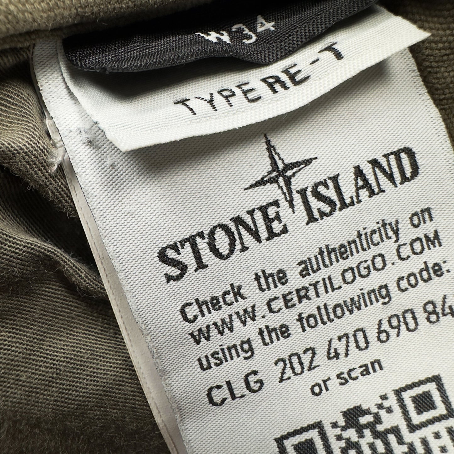 A/W 16 Stone Island Cotton Cargo Trousers - Khaki