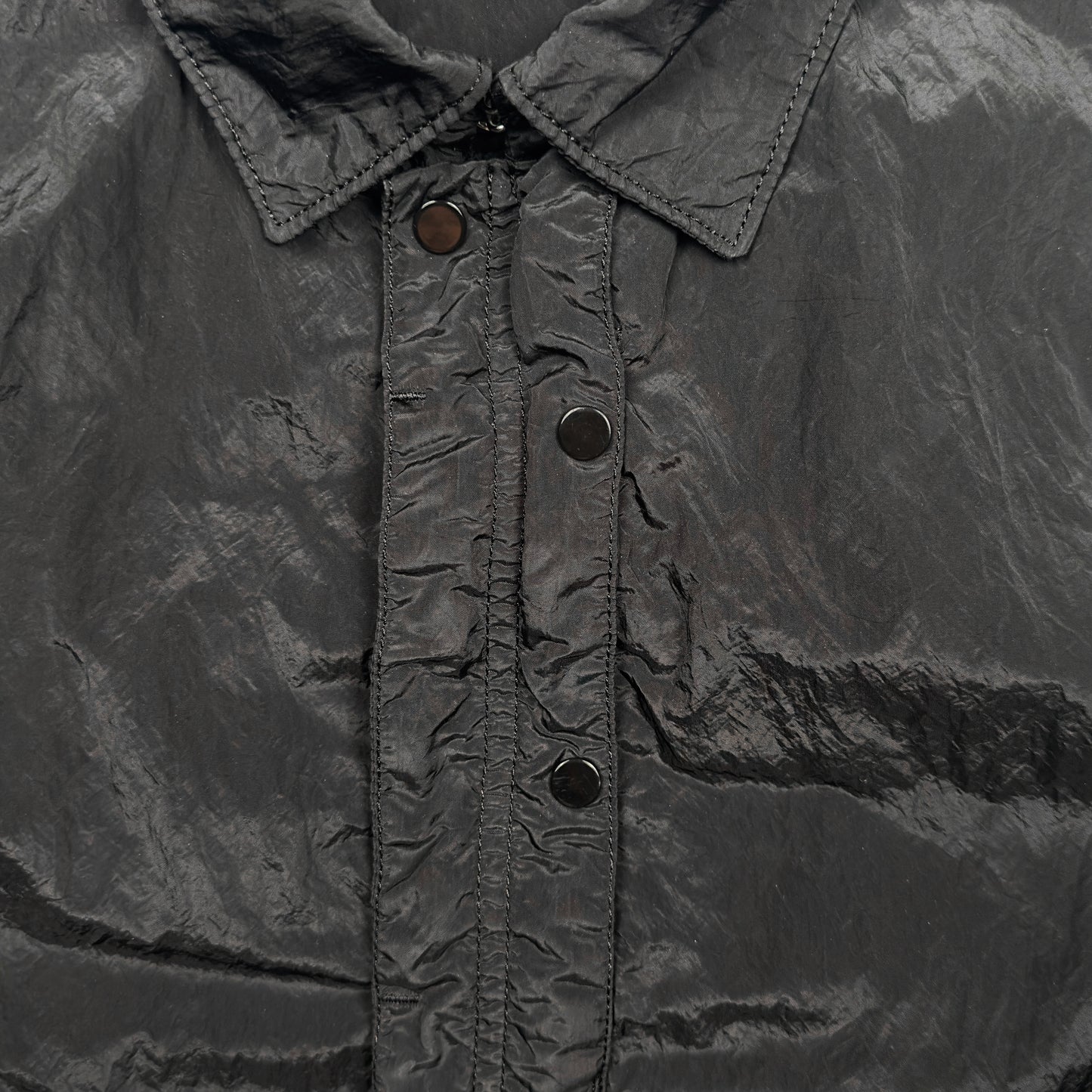 S/S 16 Stone Island Nylon Metal Overshirt - Black