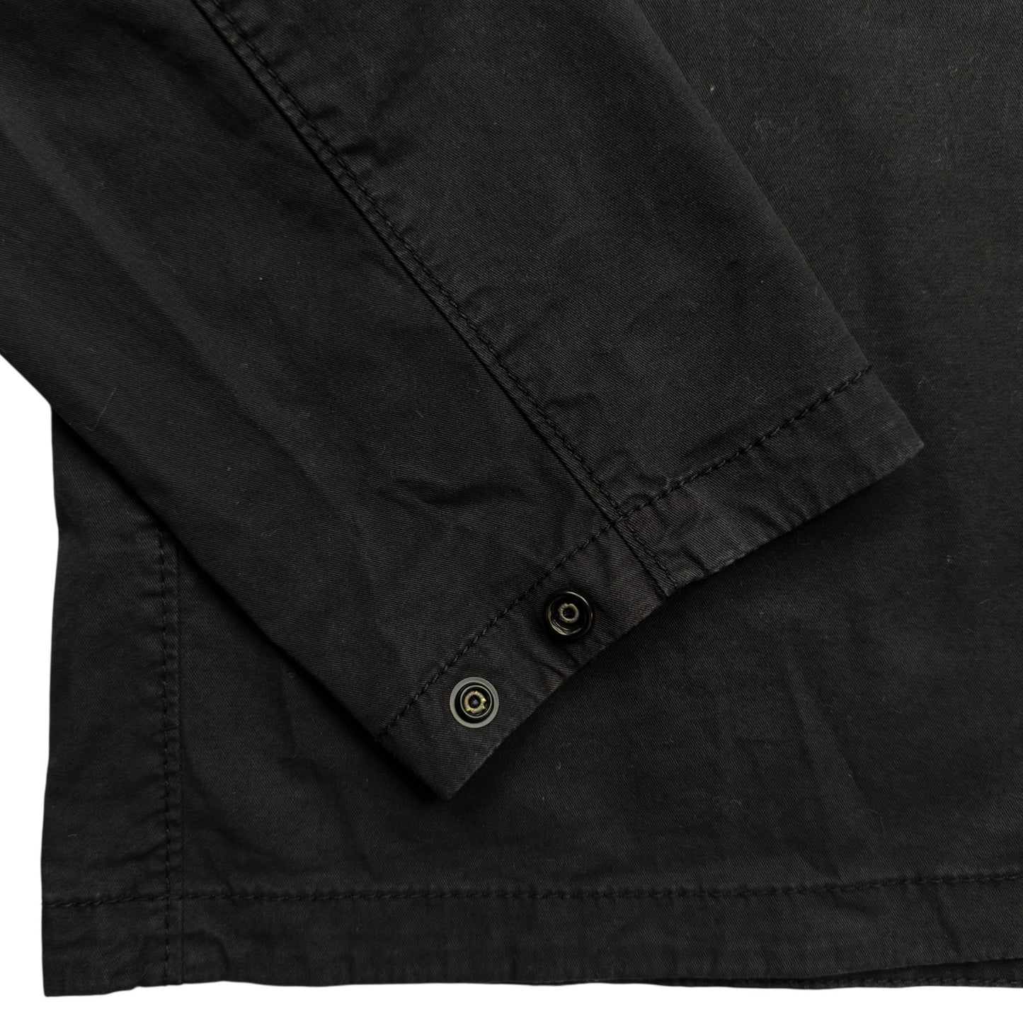 S/S 23 Stone Island Supima Cotton Twill Stretch-TC Overshirt - Black