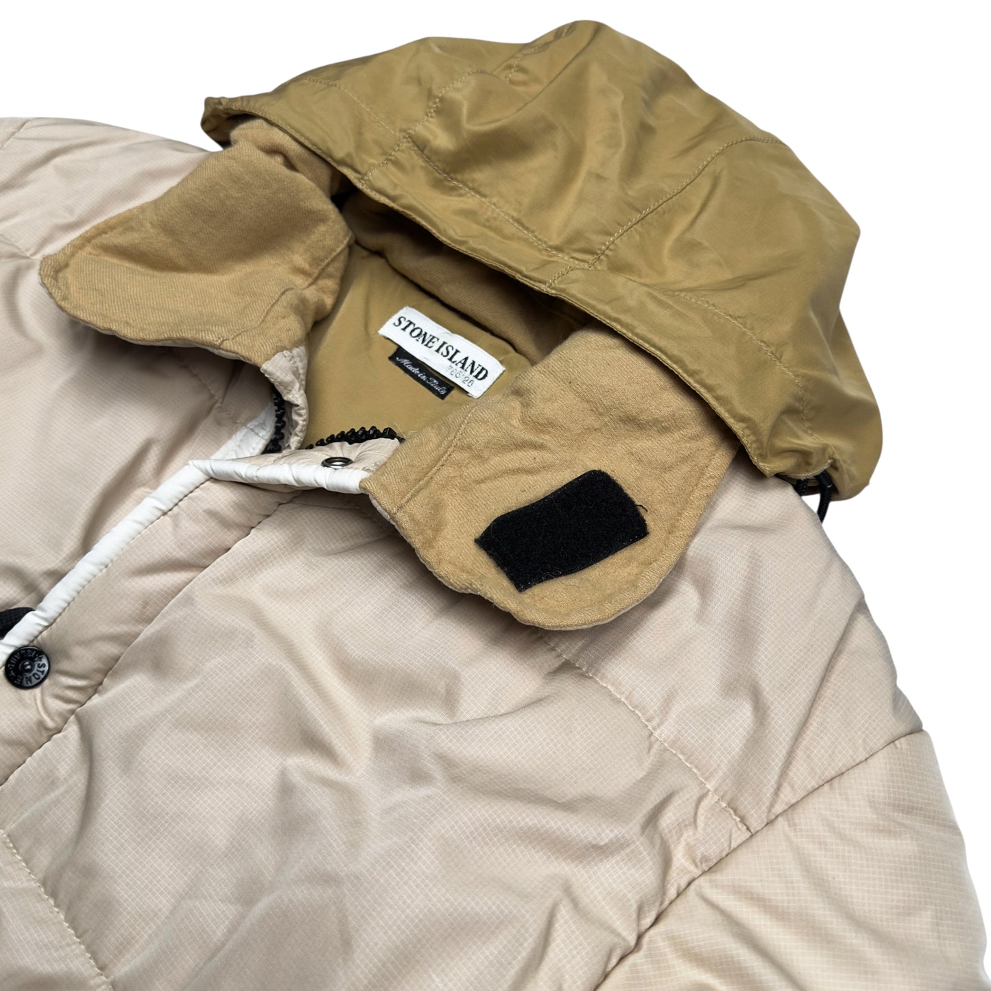 A/W 02 Stone Island Padded Jacket - Beige