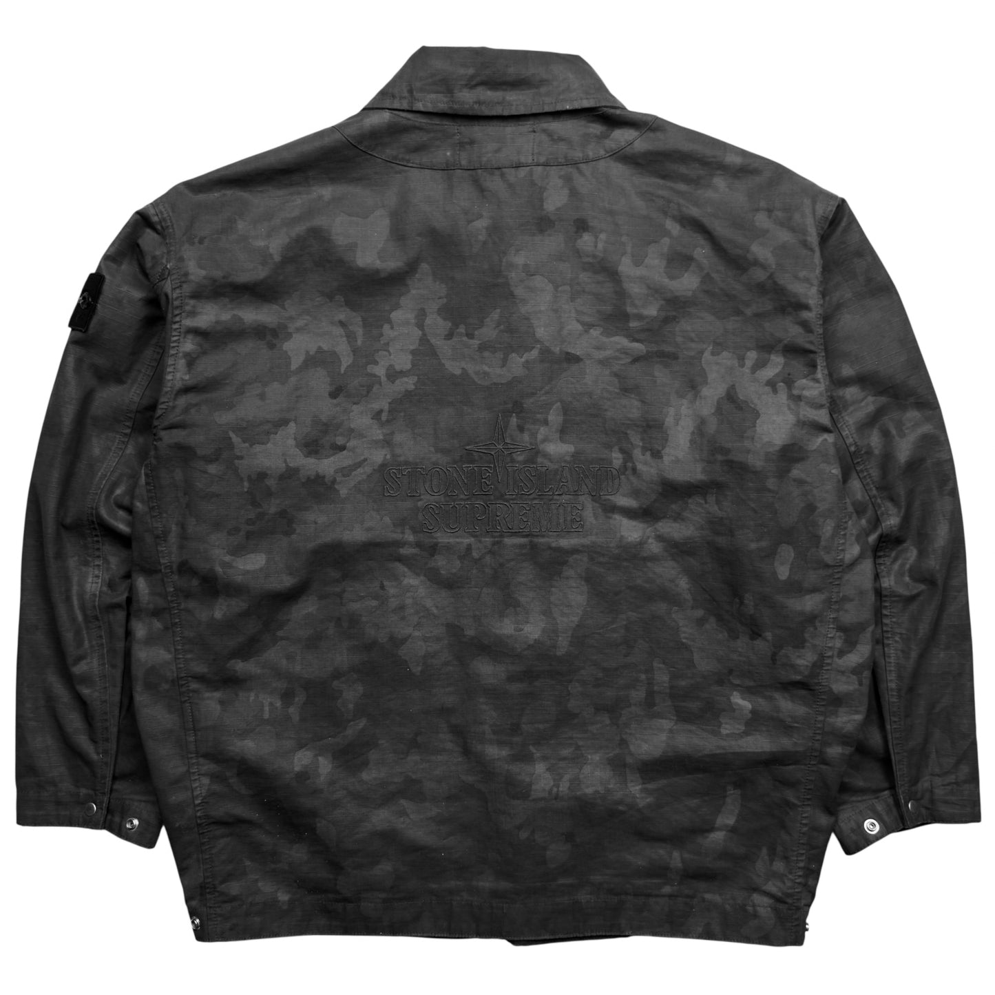 S/S 22 Stone Island x Supreme Cotton Ripstop Ice Jacket Camouflage