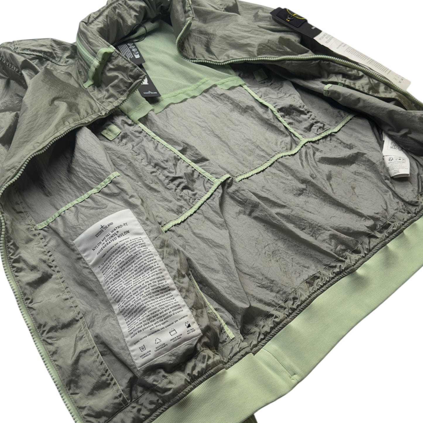 S/S 23 Stone Island Nylon Metal Watro ECONYL Jacket - Green