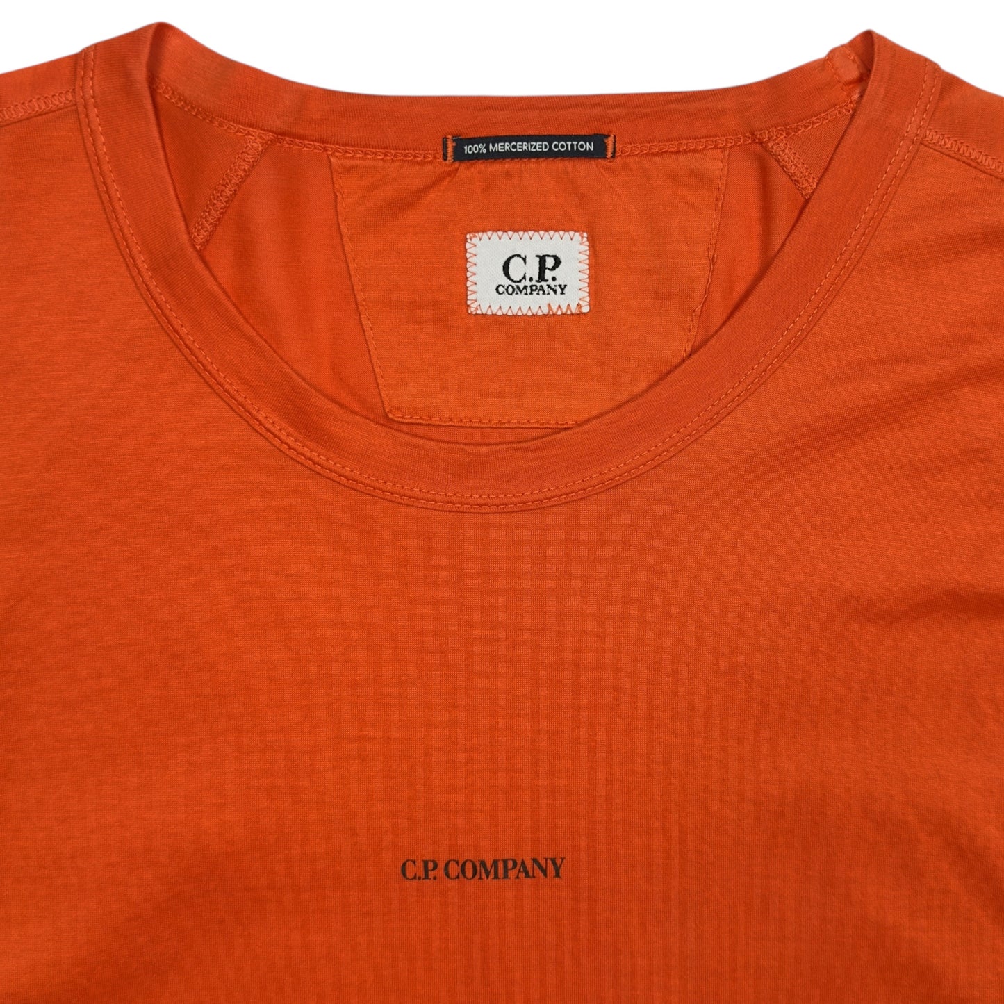 C.P. Company Chest Logo Long Sleeve T-Shirt - Orange