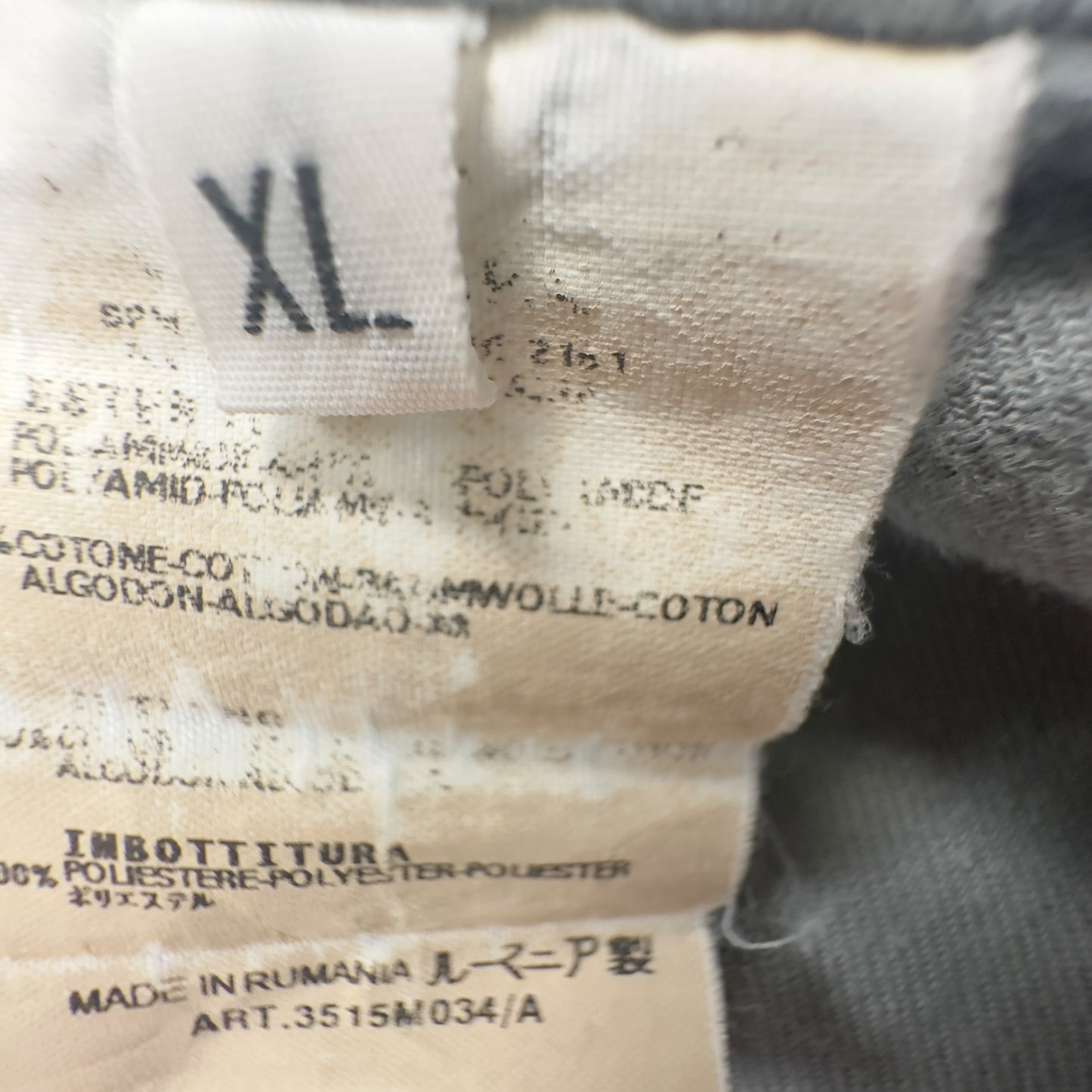 A/W 01 Stone Island Vintage Cotton Lined Jacket