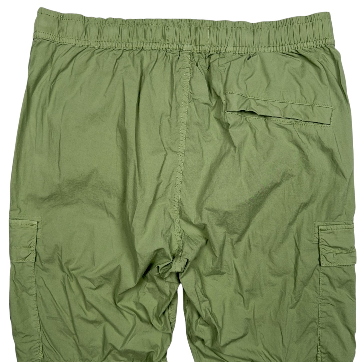 Stone Island Stretch Cotton Cuffed Cargo Trousers - Green