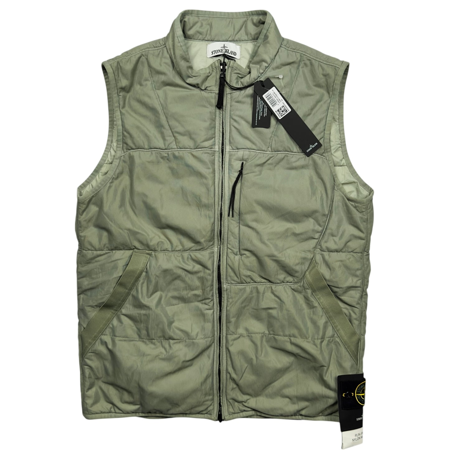 S/S 25 Stone Island Run Proof Nylon Mesh TC - Sage Green