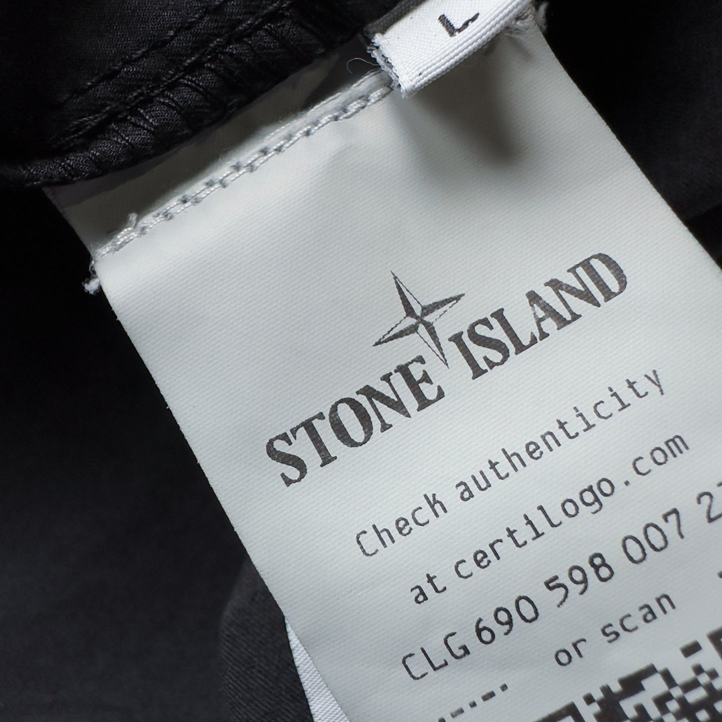 S/S 23 Stone Island Supima Cotton Twill Stretch-TC Overshirt - Black