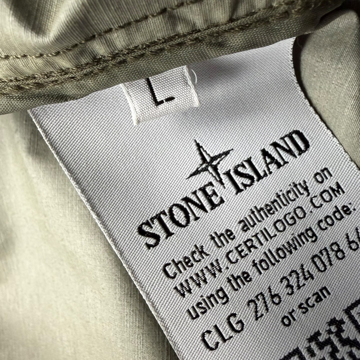 S/S 20 Stone Island Naslan Light Watro Bomber Jacket - Olive Green
