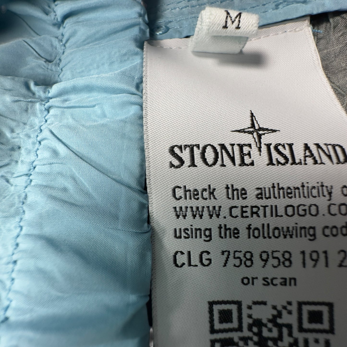 S/S 17 Stone Island Paper Poly SI House Check Grid Jacket