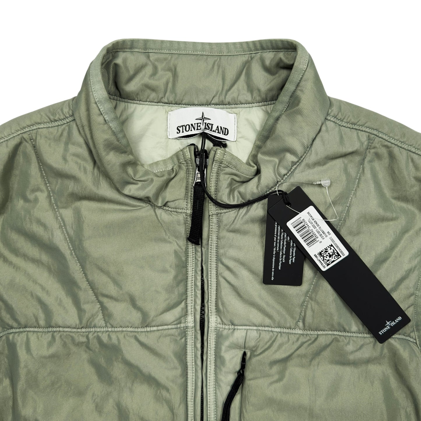 S/S 25 Stone Island Run Proof Nylon Mesh TC - Sage Green
