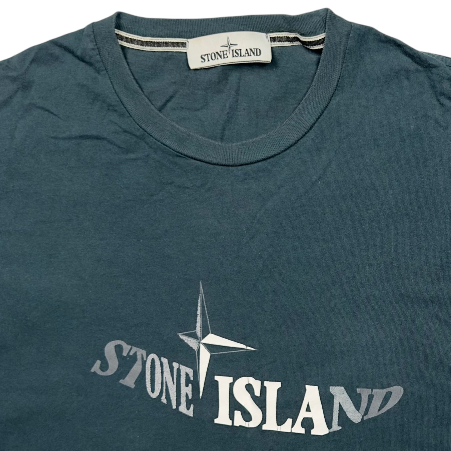 S/S 18 Stone Island Print T-Shirt - Green